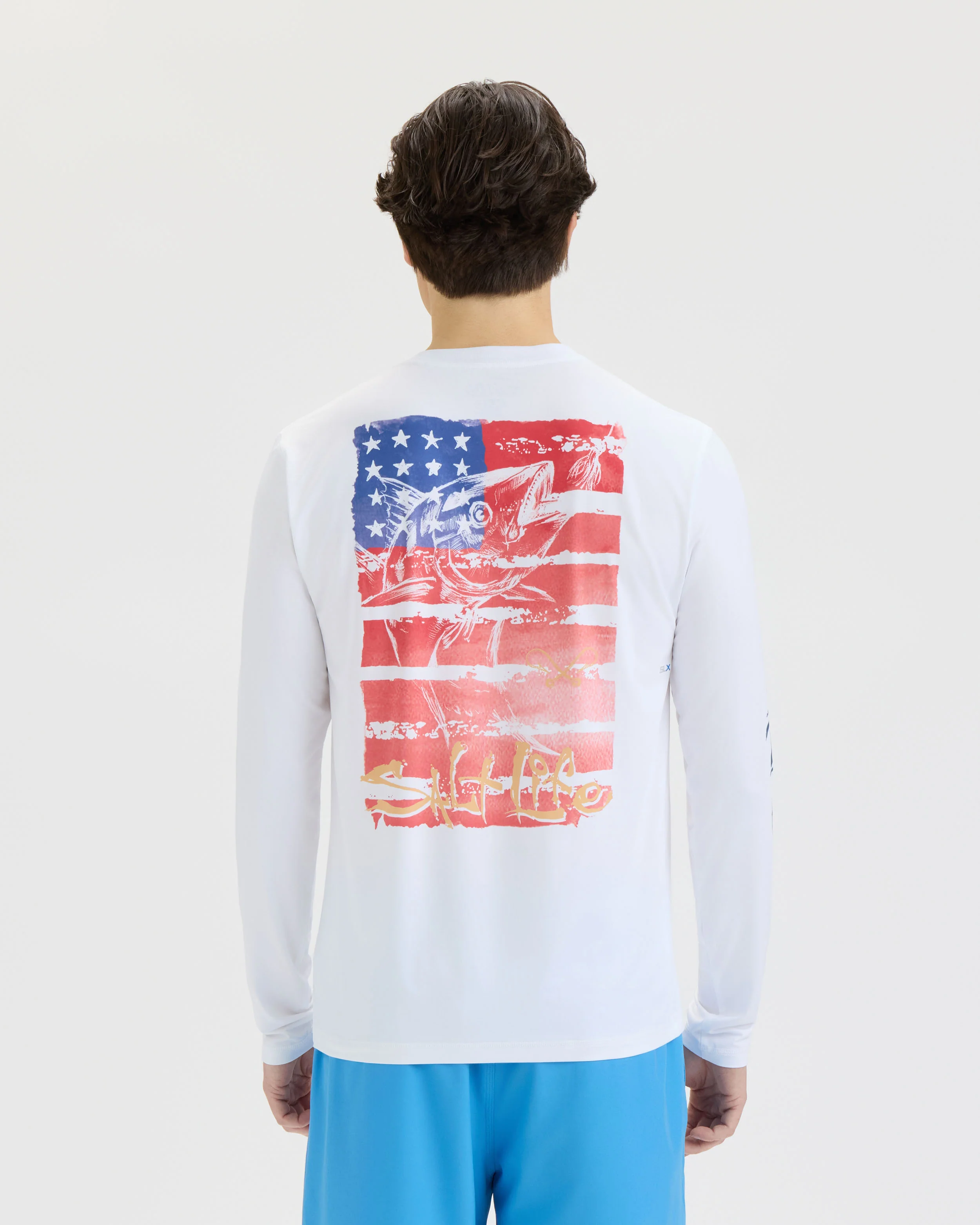 Men’s Americana Tuna SLX Performance Long Sleeve Tee - Image 4