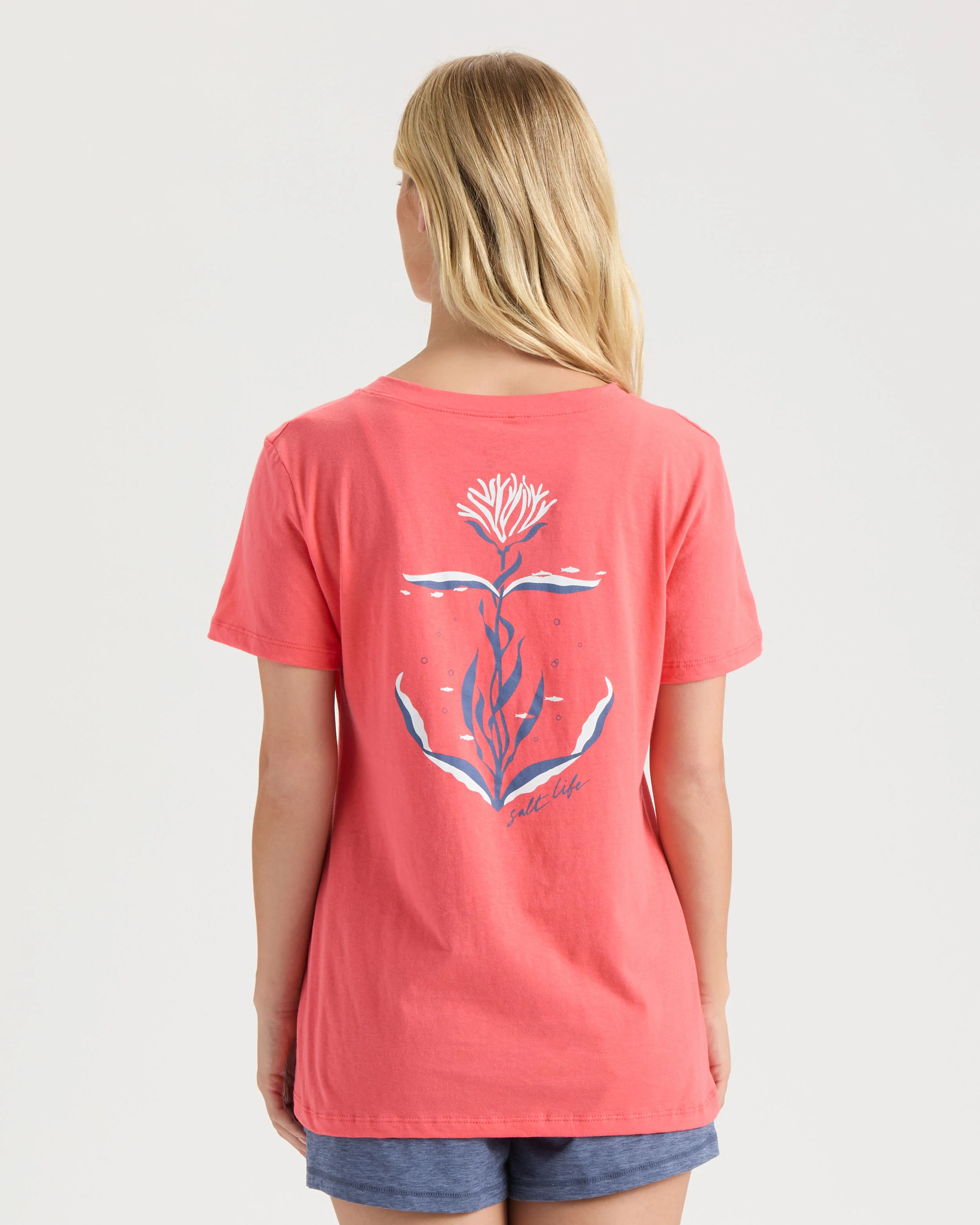 Women's Anchored Kelp Short Sleeve Shirt - Image 3