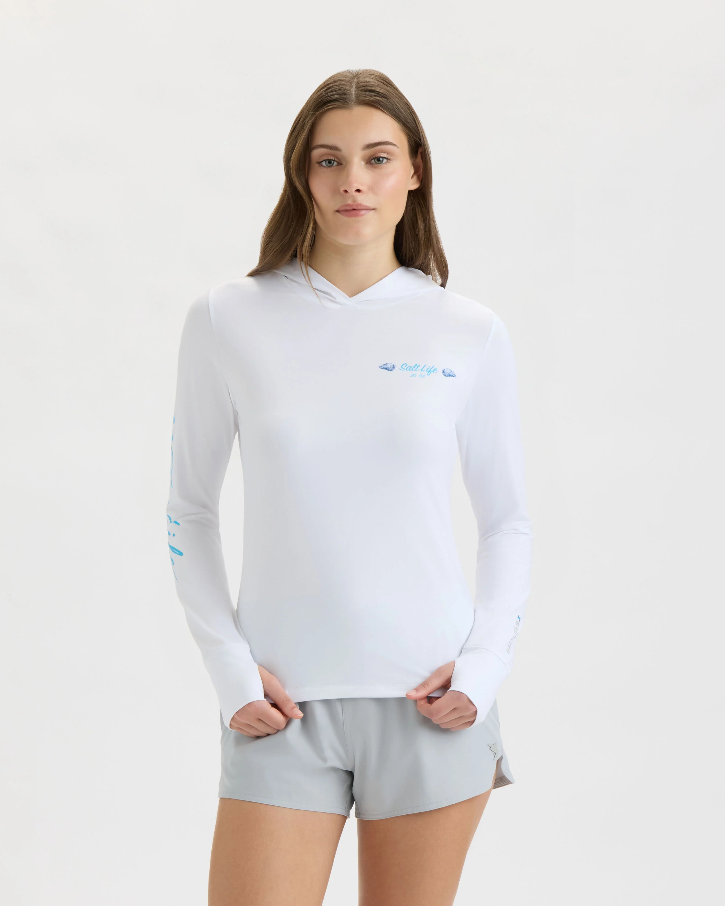 Women’s Aquarium Turtle SLX Performance Hoodie - Image 2