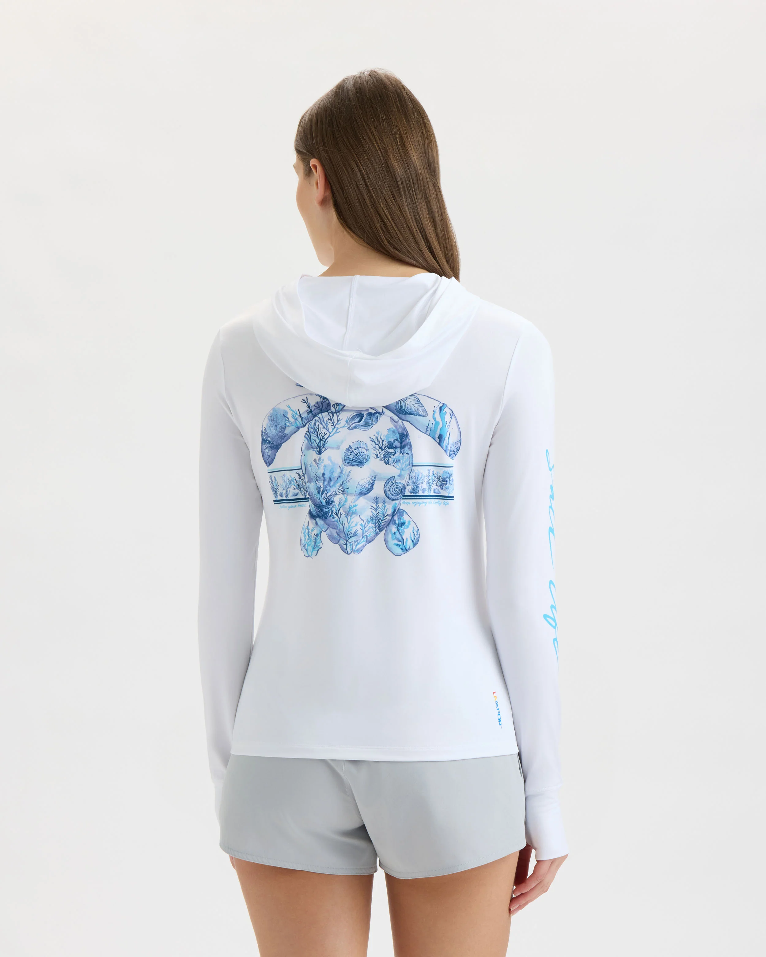 Women’s Aquarium Turtle SLX Performance Hoodie - Image 4