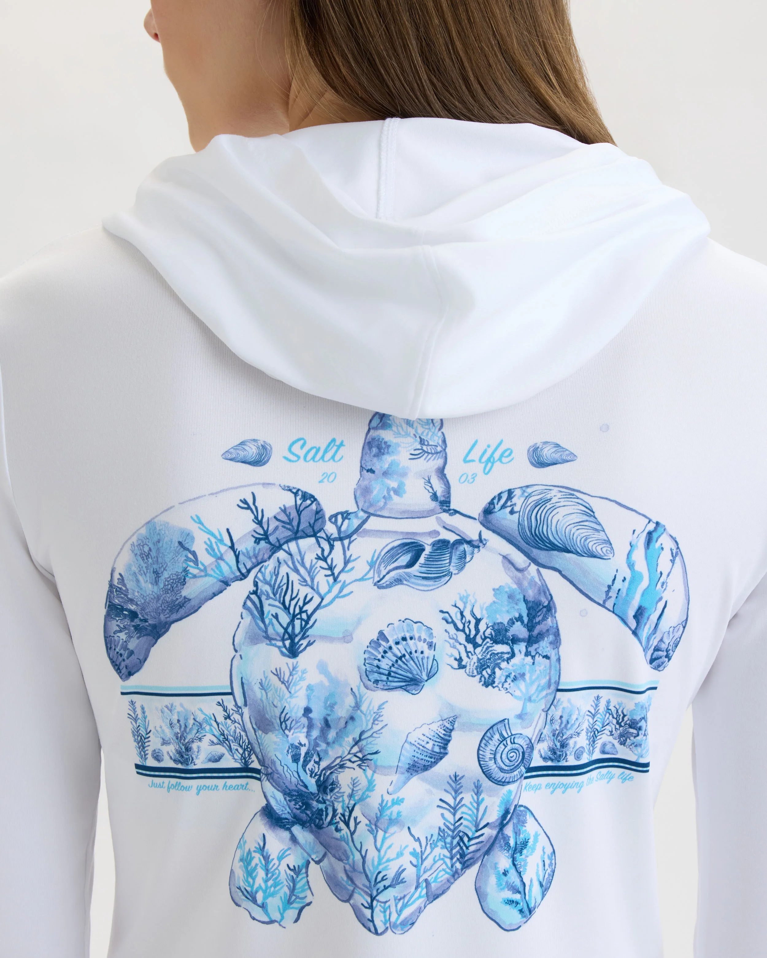 Women’s Aquarium Turtle SLX Performance Hoodie - Image 5