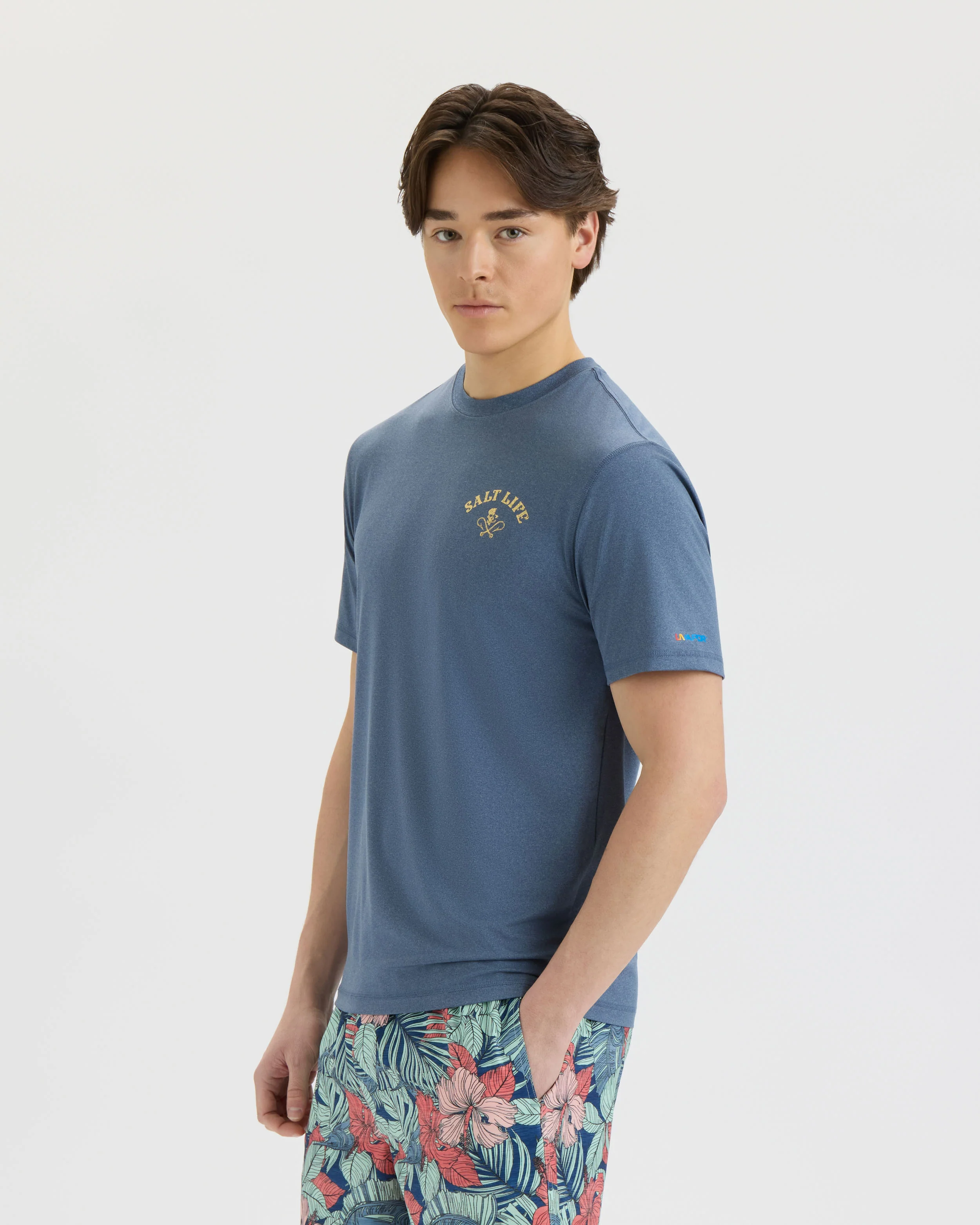 Men’s Bone Fish Crest SLX Performance Short Sleeve Tee - Image 2