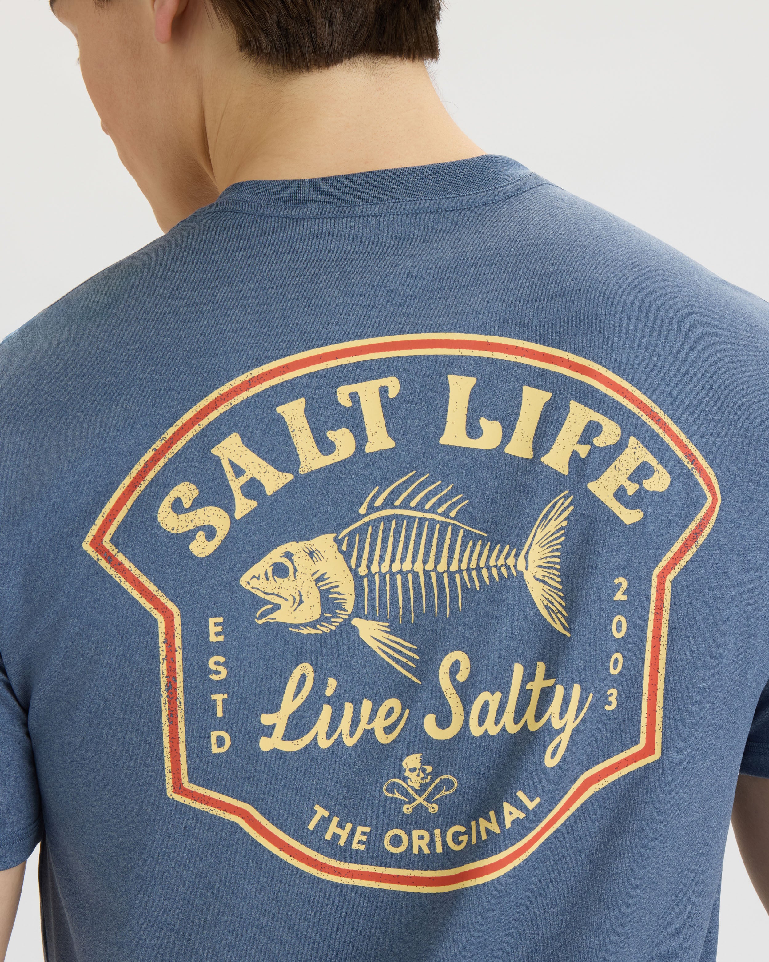 Men’s Bone Fish Crest SLX Performance Short Sleeve Tee - Image 4