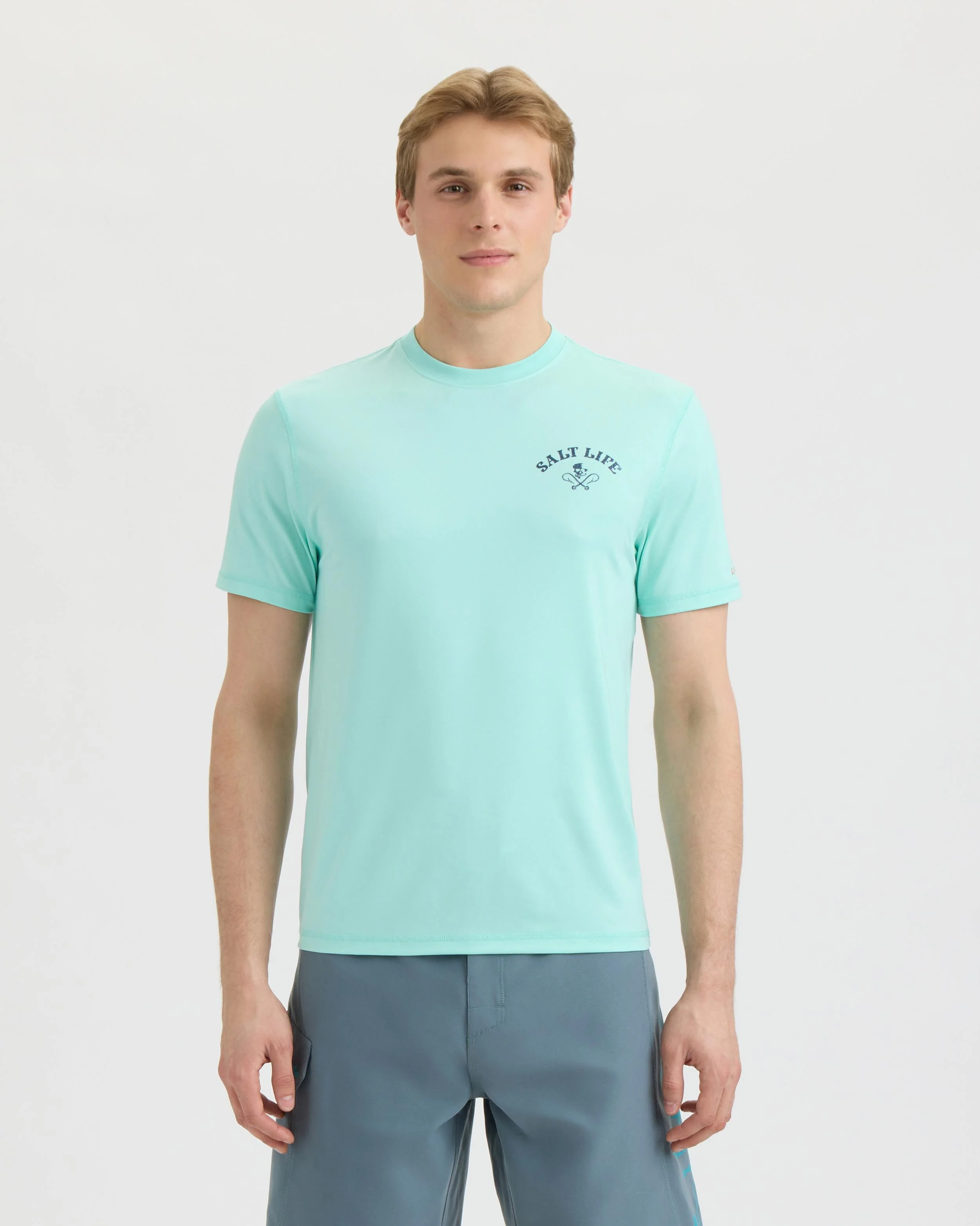Men’s Bone Fish Crest SLX Performance Short Sleeve Tee - Image 2
