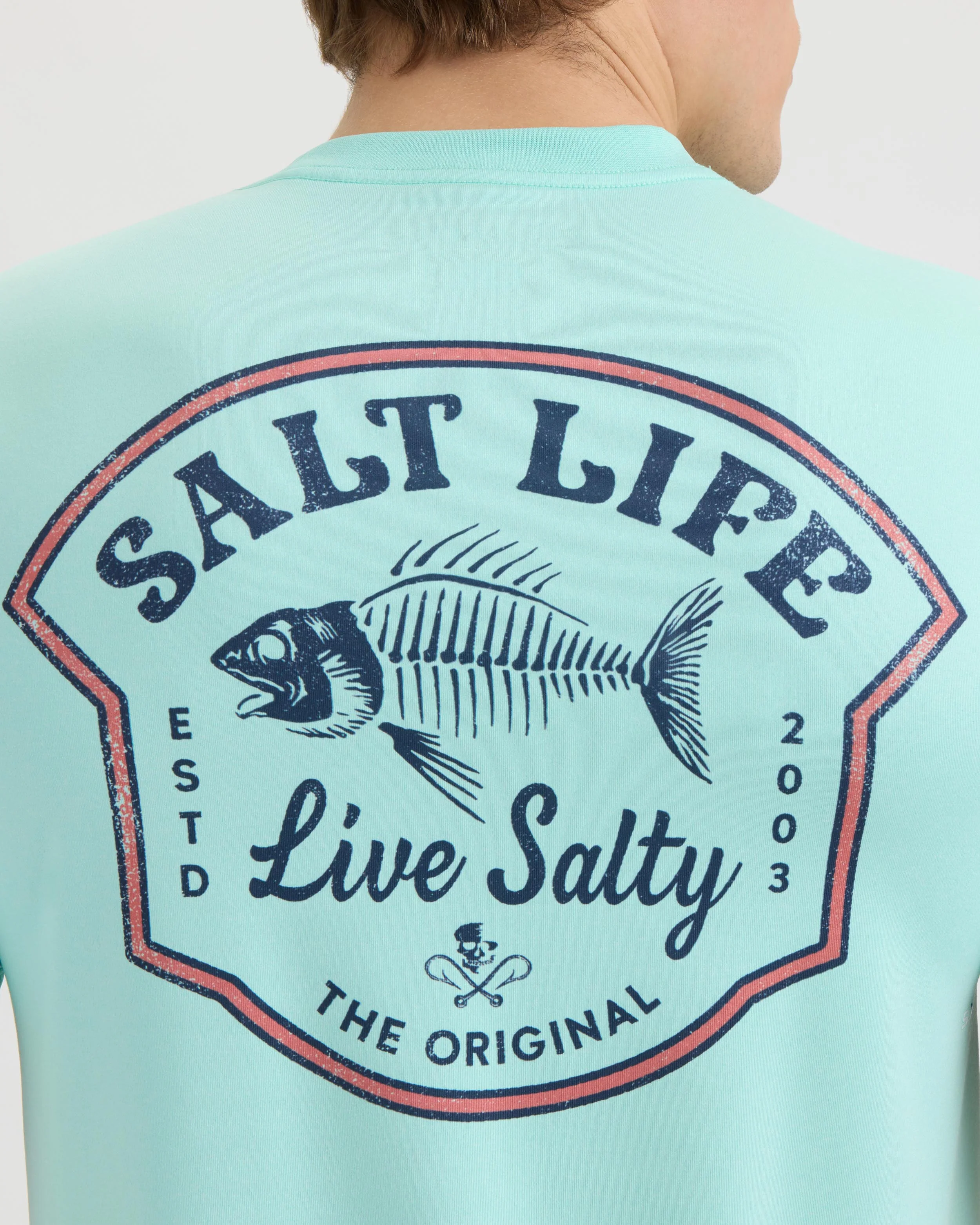 Men’s Bone Fish Crest SLX Performance Short Sleeve Tee - Image 5