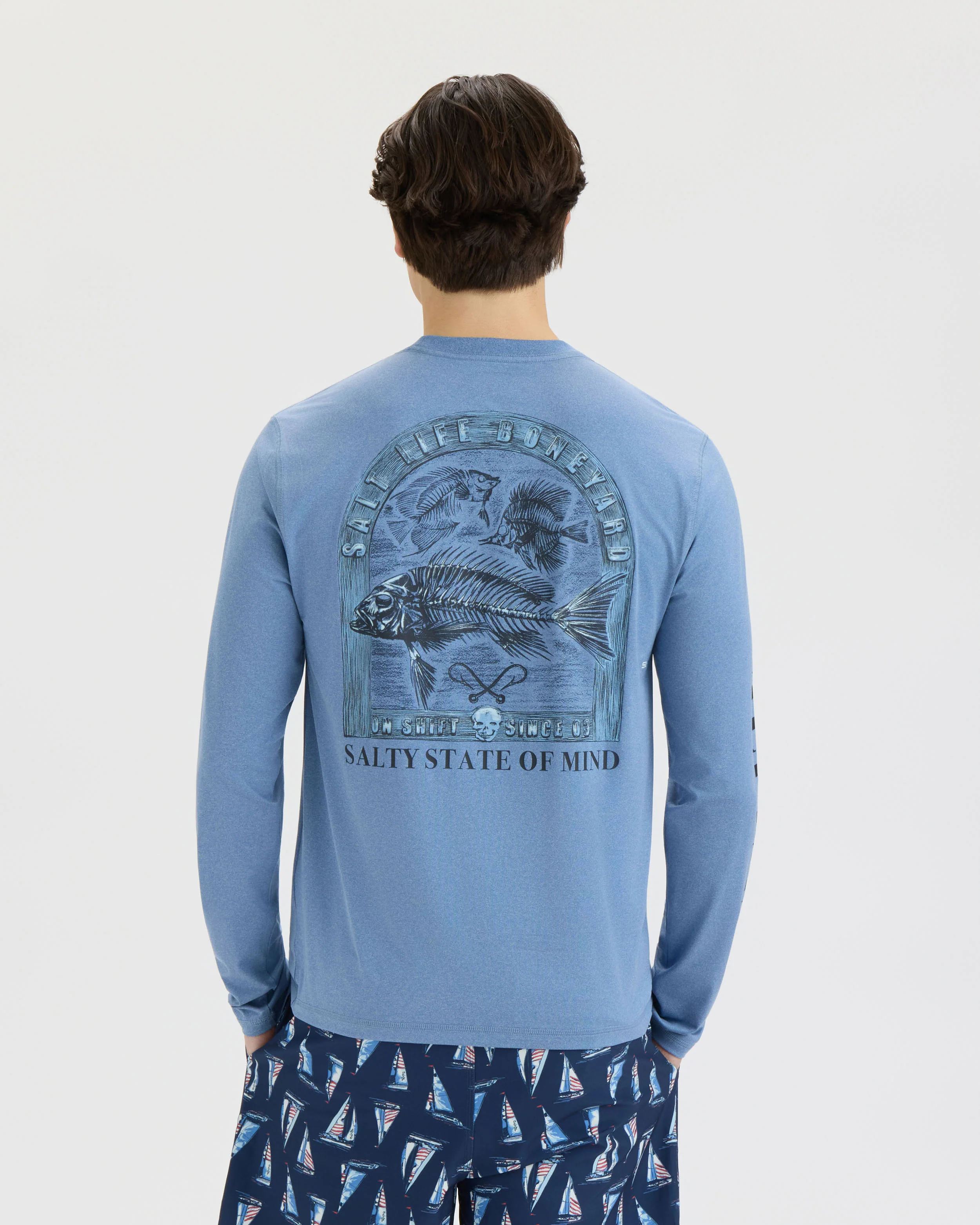 Men’s Boneyard SLX Performance Long Sleeve Tee - Image 3