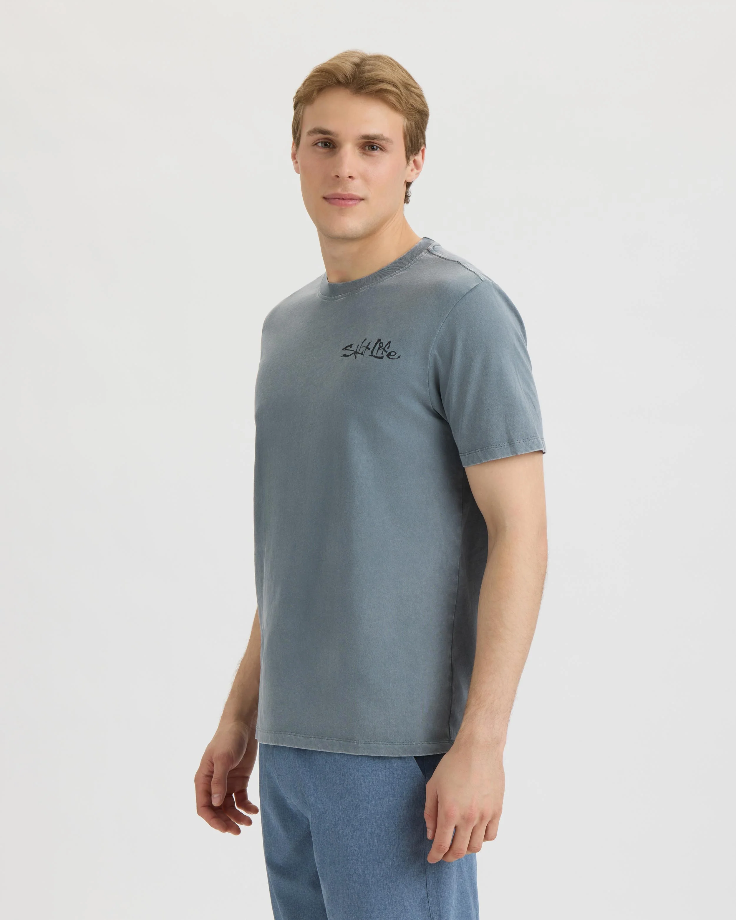 Men’s Bucket List Salt Wash Tee - Image 2