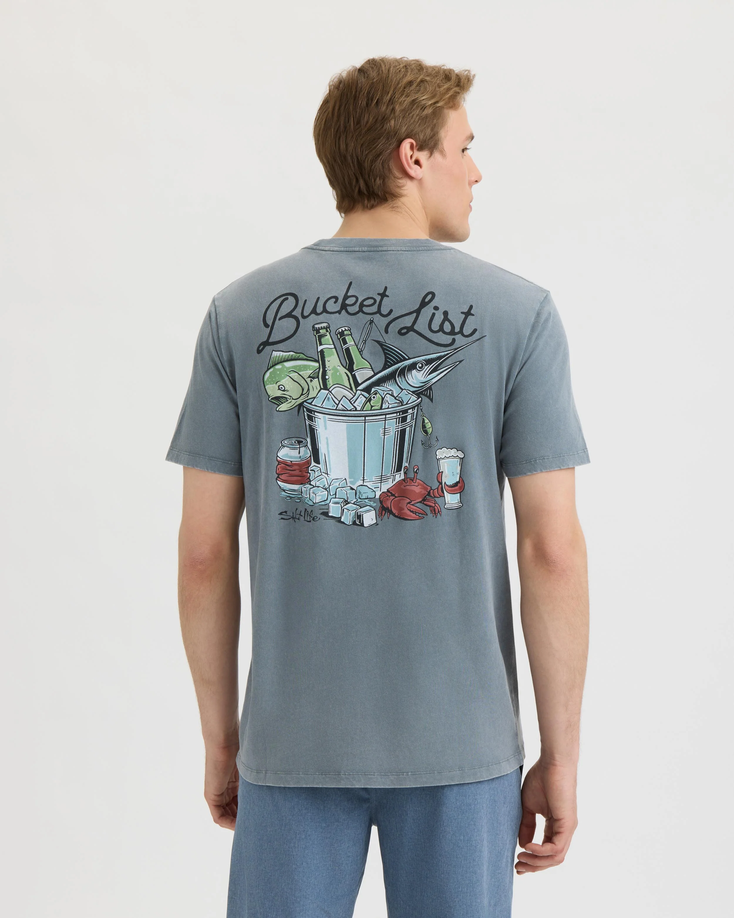 Men’s Bucket List Salt Wash Tee - Image 3
