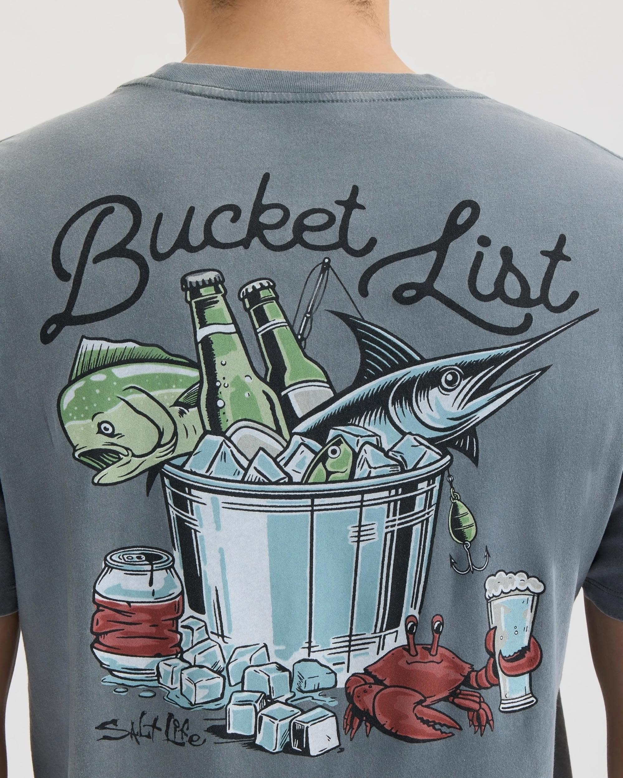 Men’s Bucket List Salt Wash Tee - Image 4