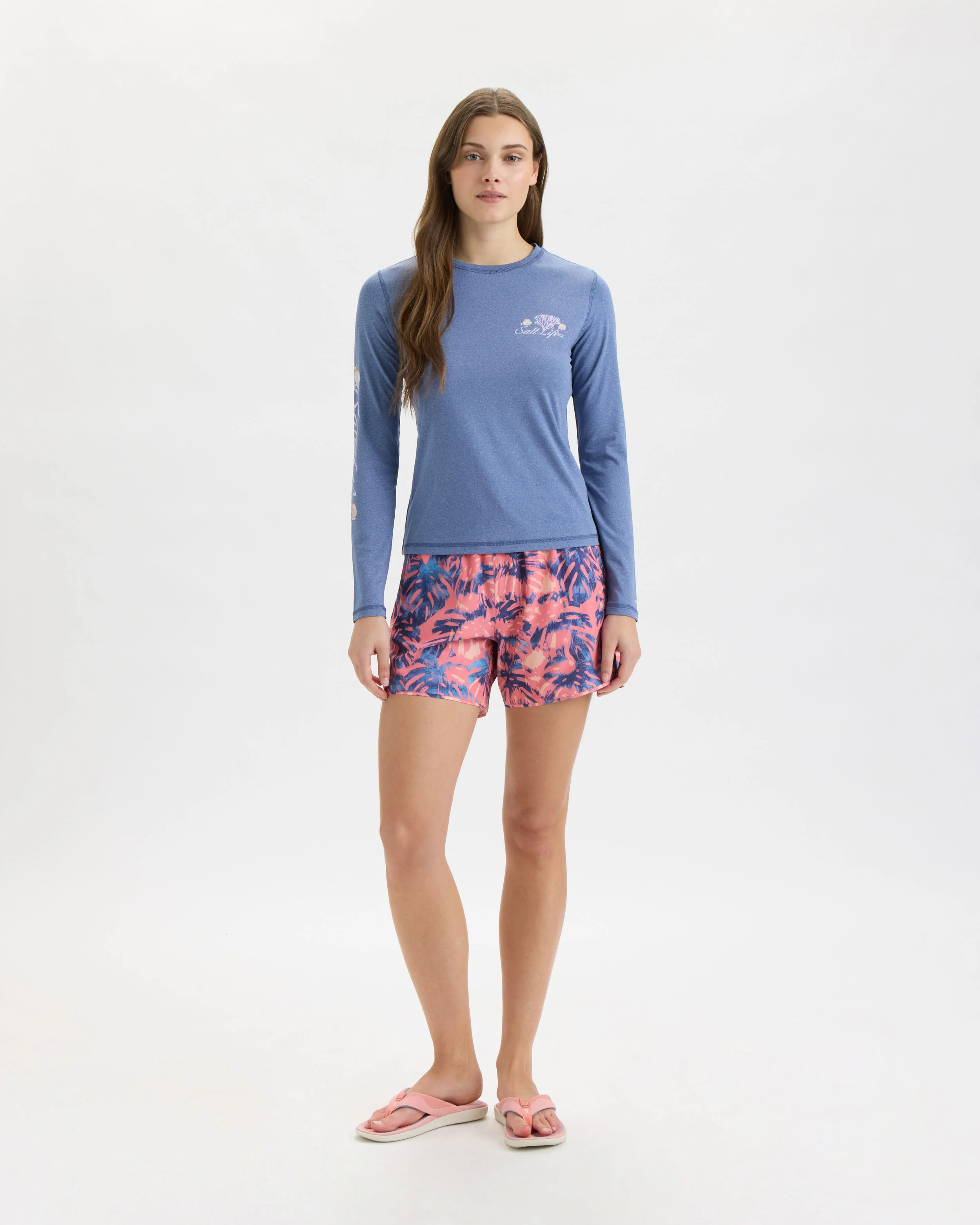 Women’s Colorful Coral Reef SLX Performance Long Sleeve Tee - Image 6