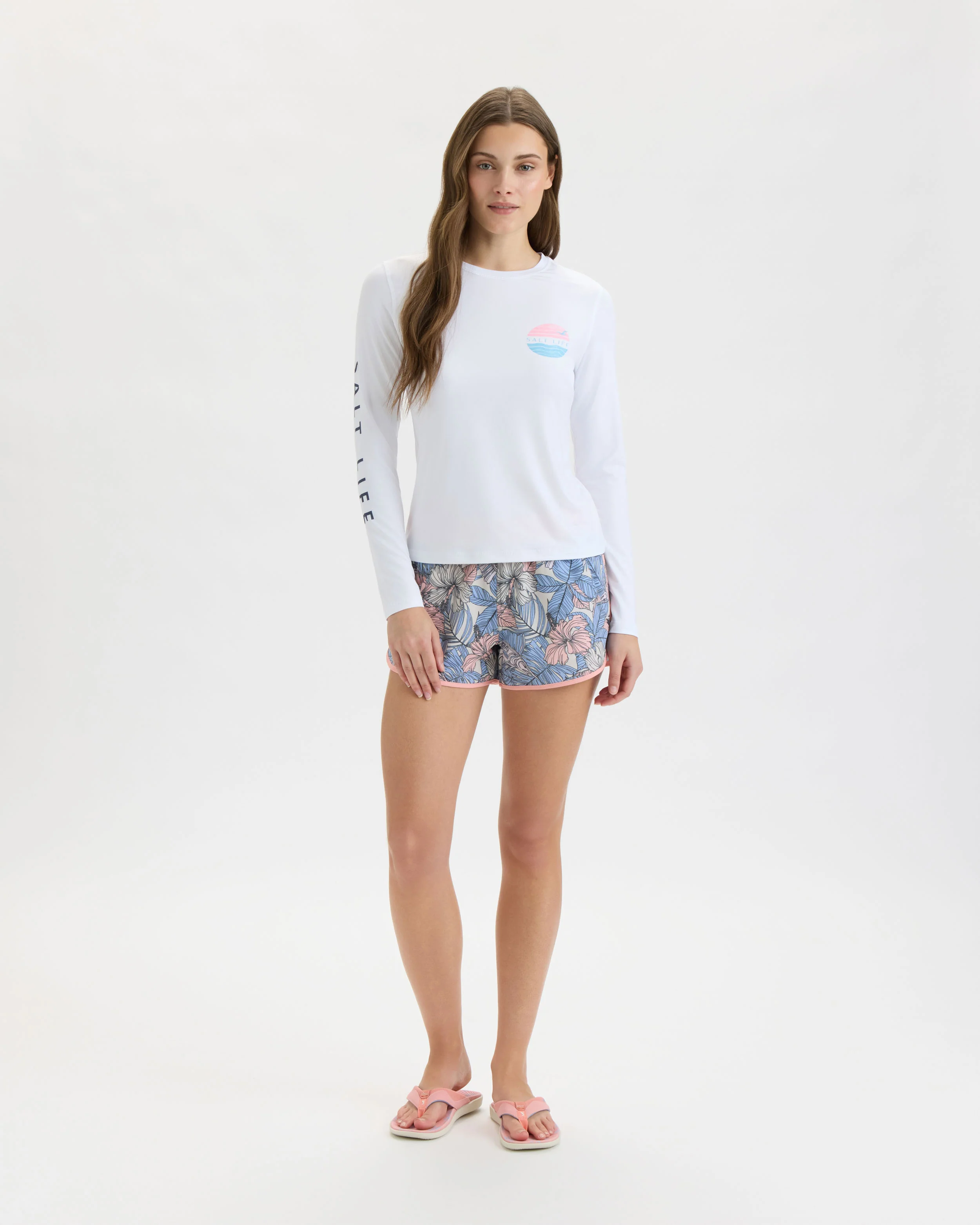 Women’s Coral Life Flag SLX Performance Long Sleeve Tee - Image 6