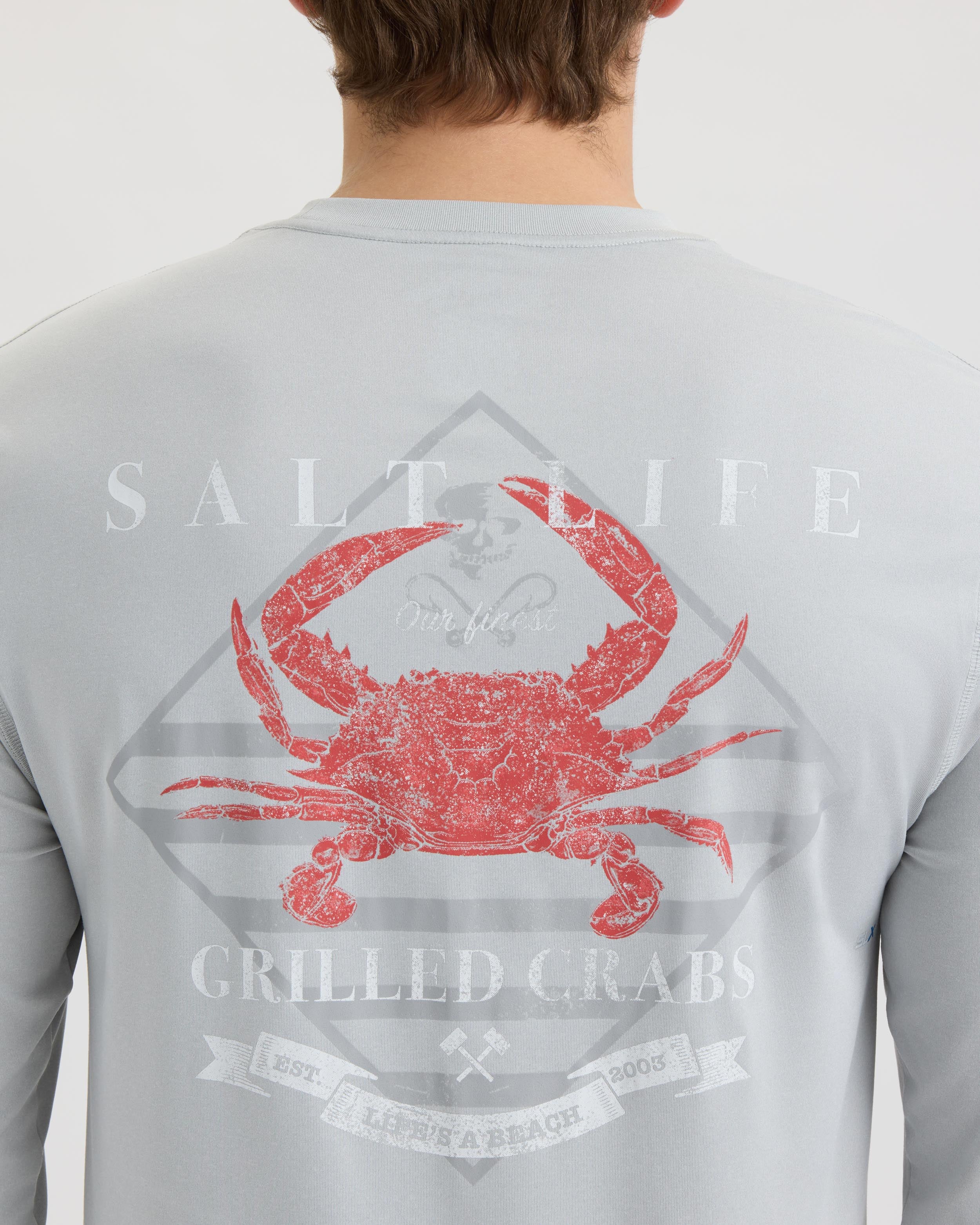 Men’s Crab Hammer SLX Performance Long Sleeve Tee - Image 5