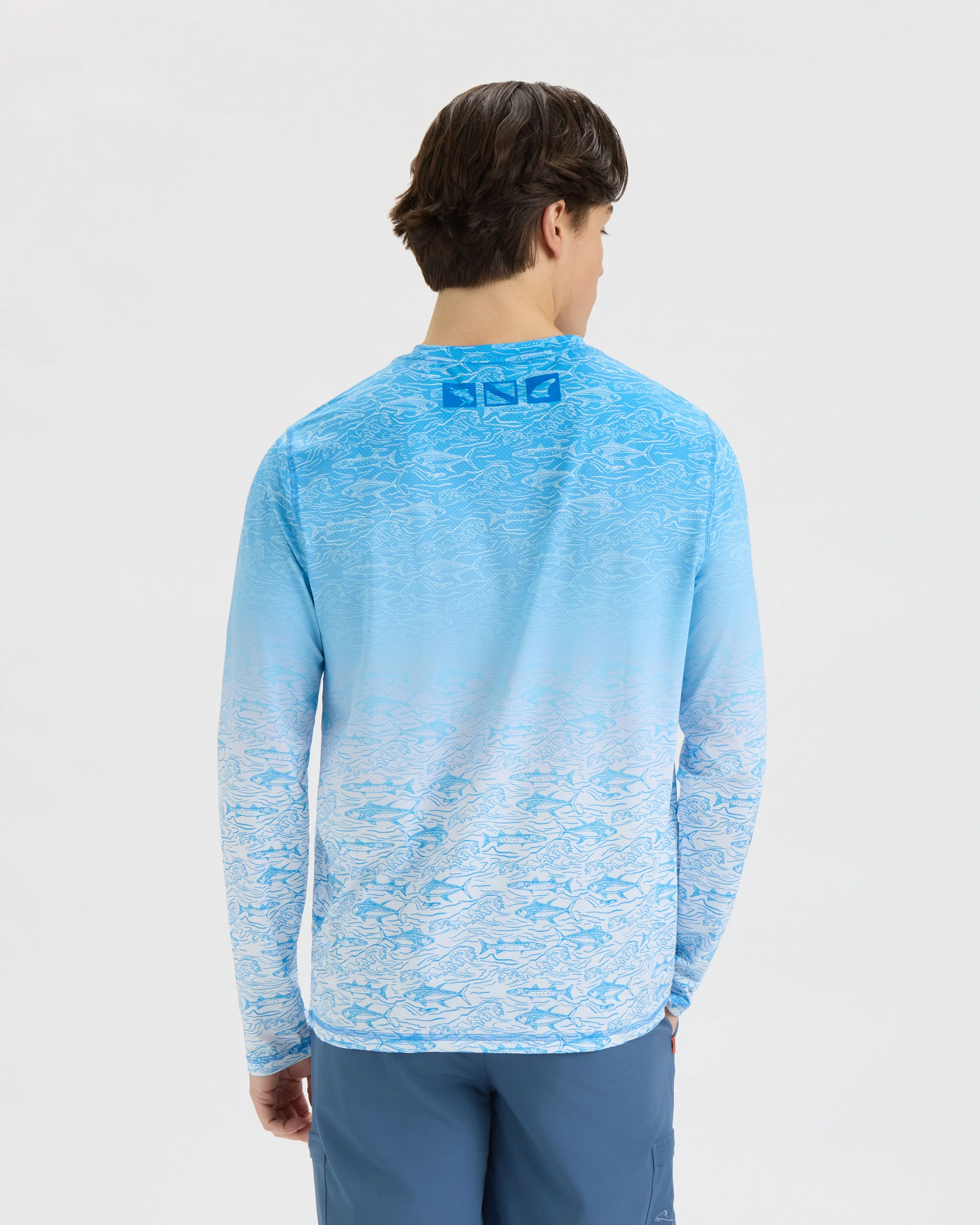 Men’s Current and Catch Fade 2.0 Perforated SLX Performance Tee - Image 4