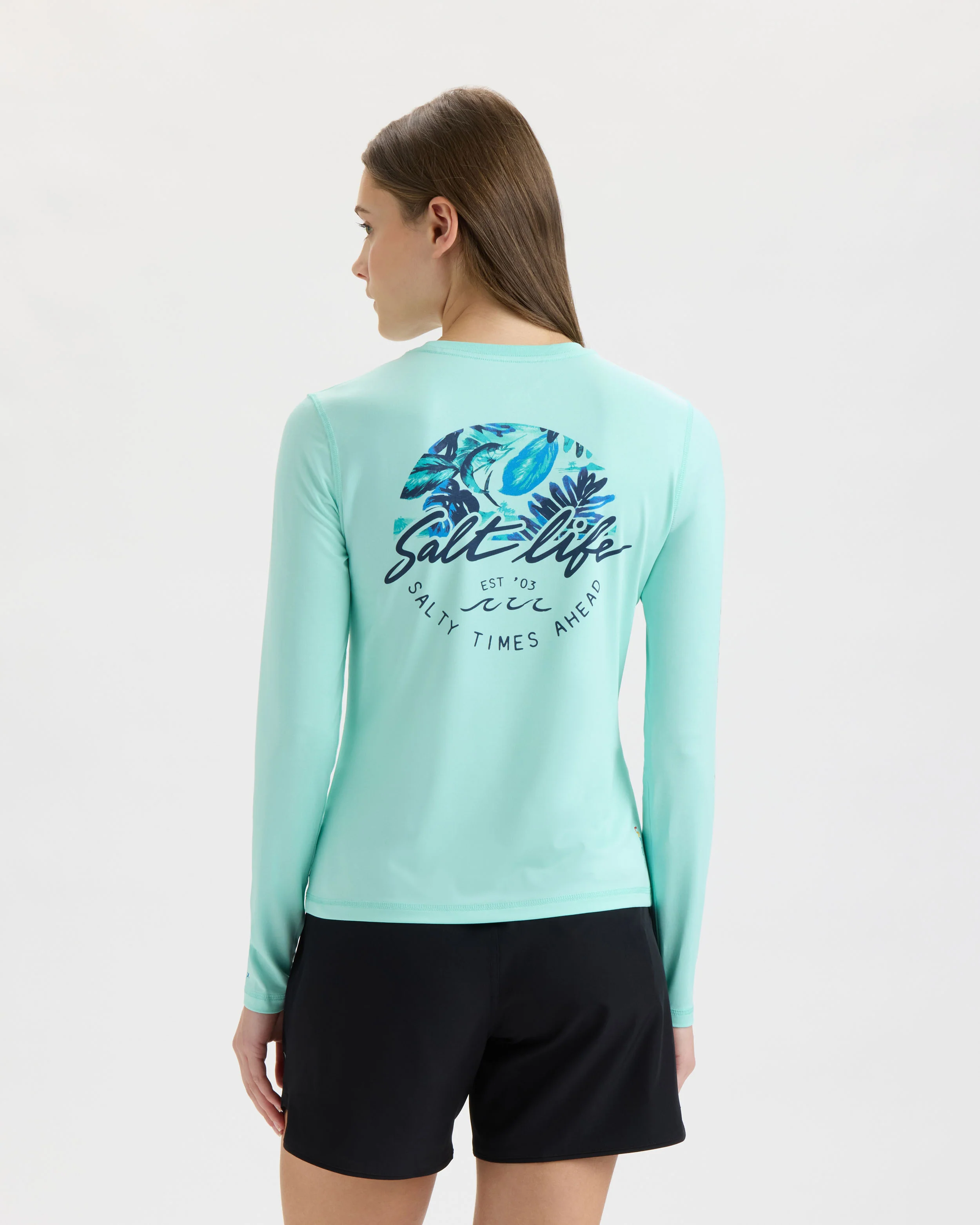 Women’s Escape to SLX Paradise Performance Long Sleeve Tee - Image 4