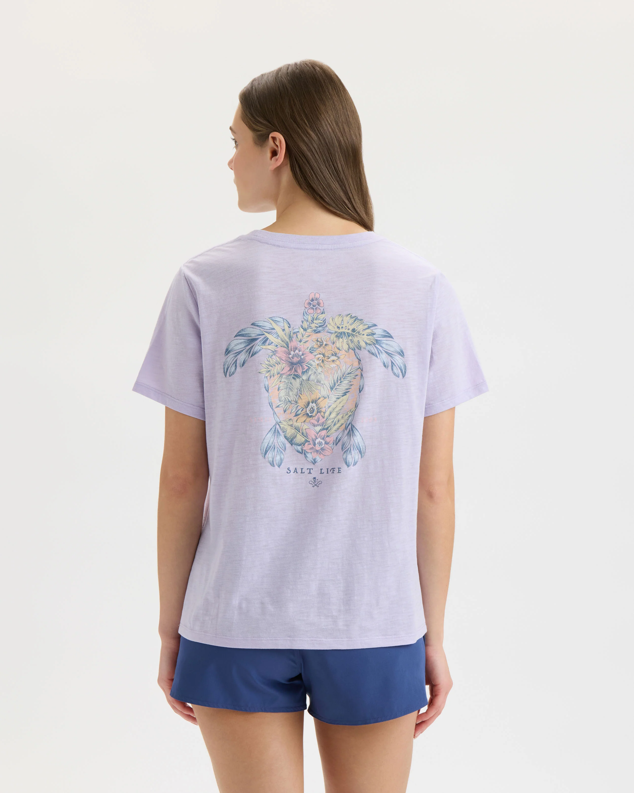 Women’s Floral Turtle Original Tee - Image 3