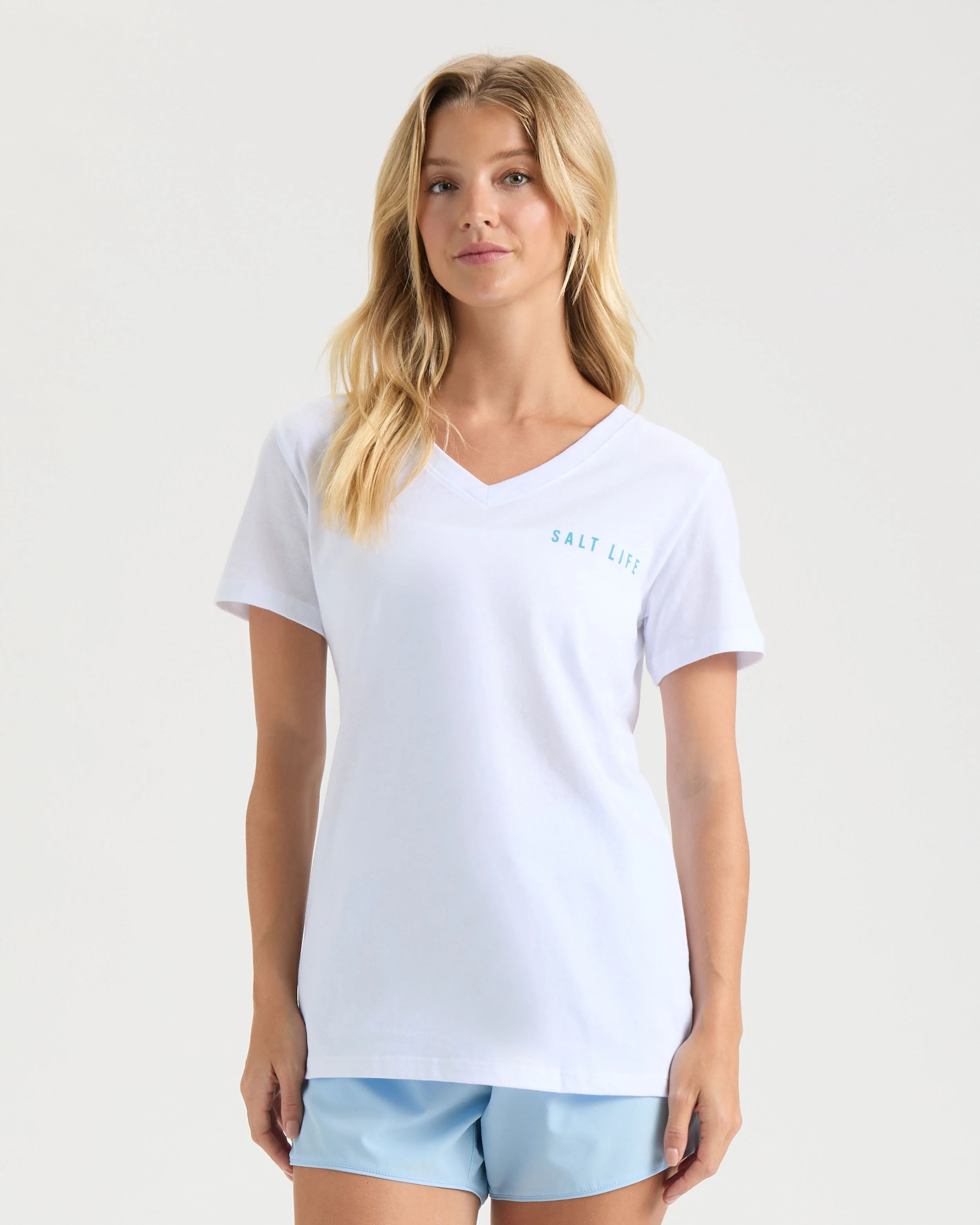 Women's Forever Coastal V-neck Tee - Image 2