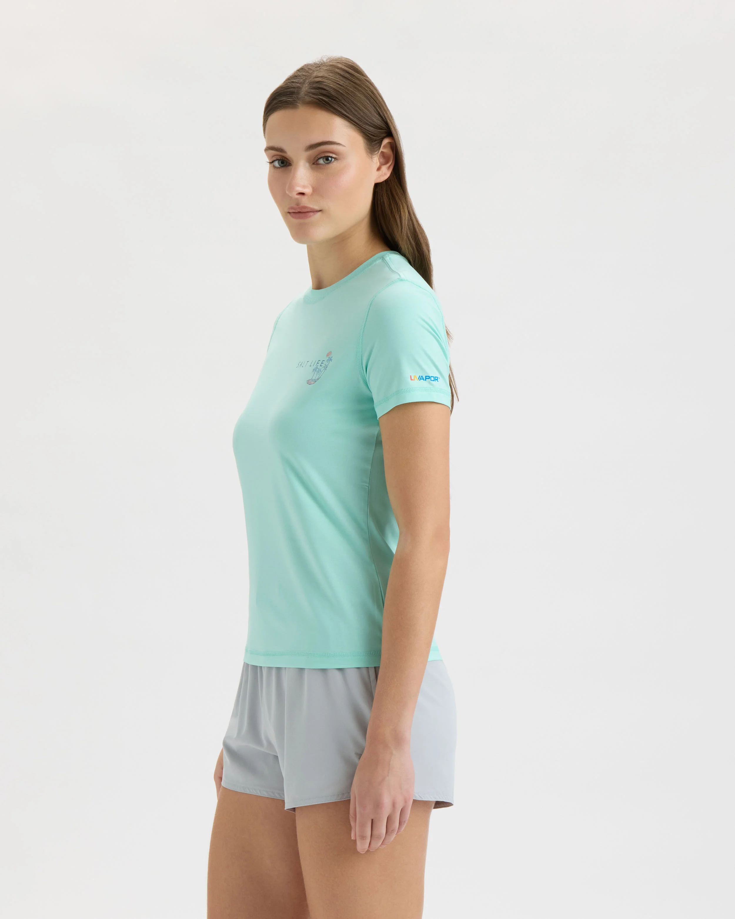 Women’s Go Fish Tuna Performance Short Sleeve Tee - Image 3