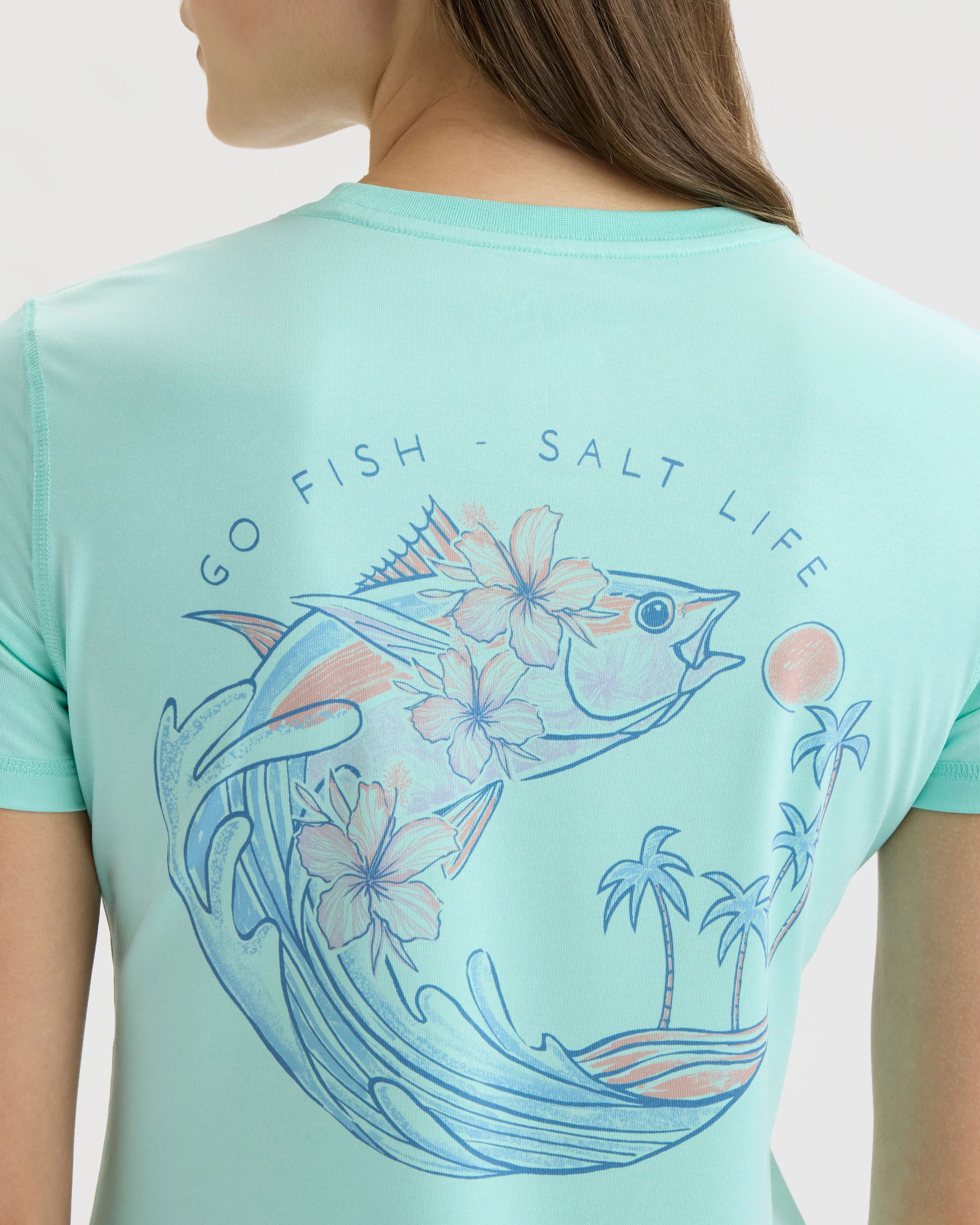 Women’s Go Fish Tuna Performance Short Sleeve Tee - Image 5