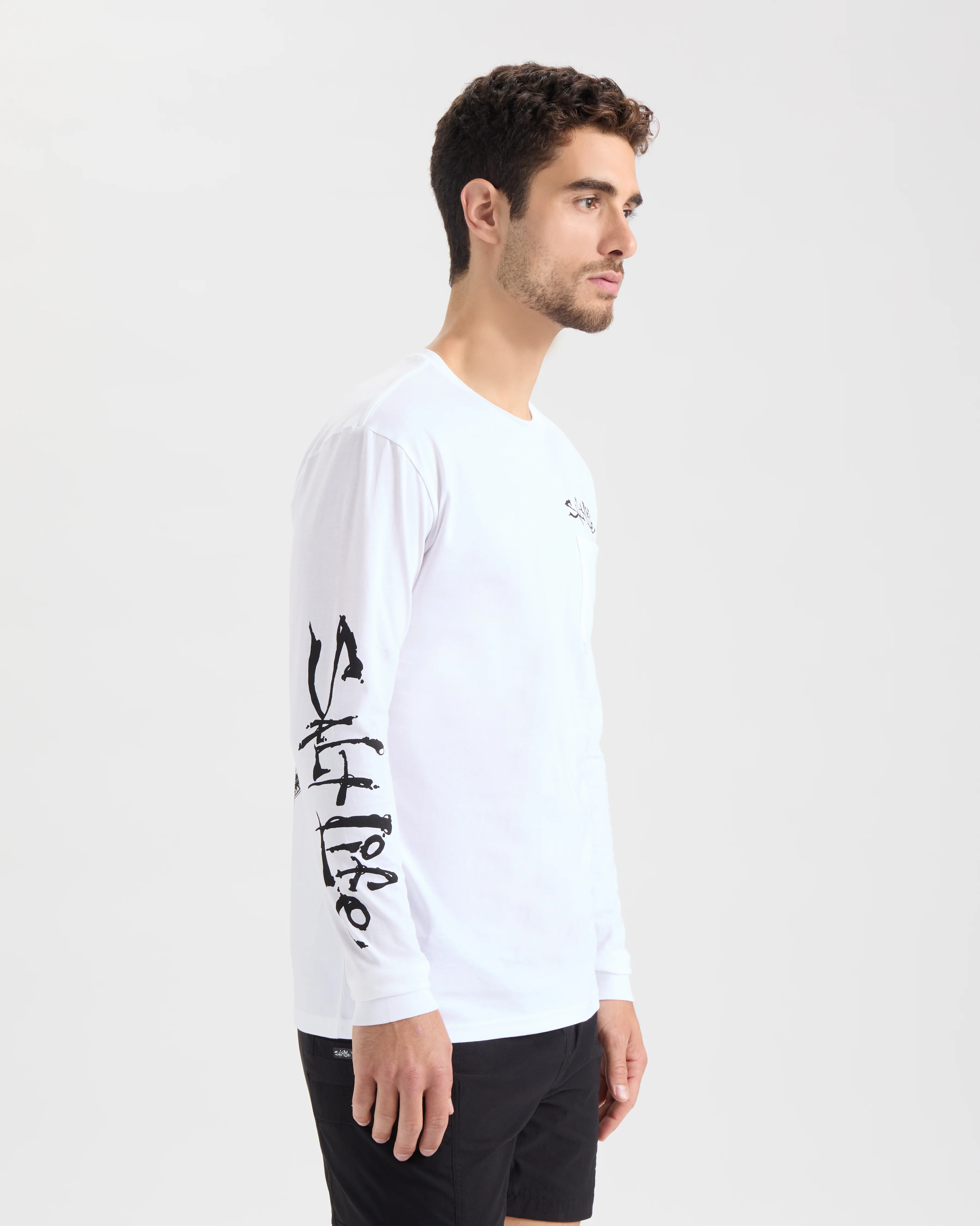 Men's Hook Line and Sinker Fade Long Sleeve Shirt - Image 3