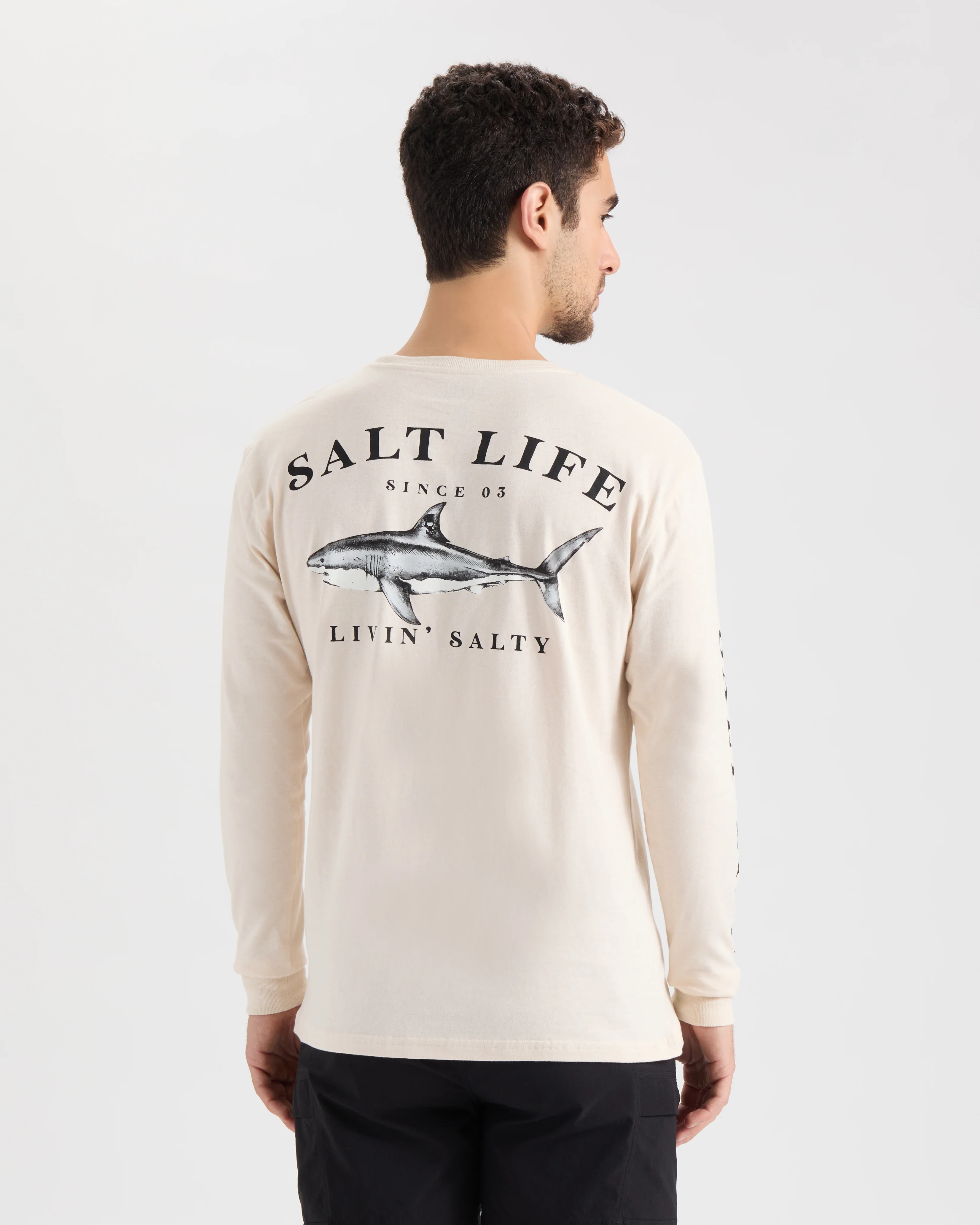 Men’s Jaws of Steel Long Sleeve Shirt - Image 3