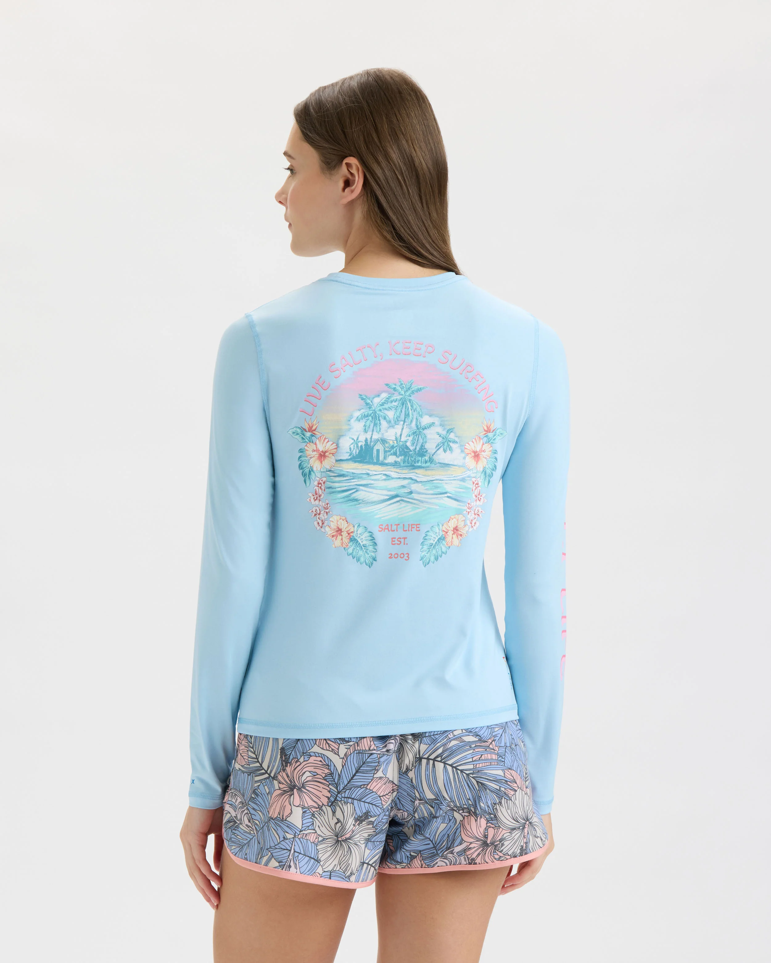 Women’s Keep Surfing SLX Performance Long Sleeve Tee - Image 3