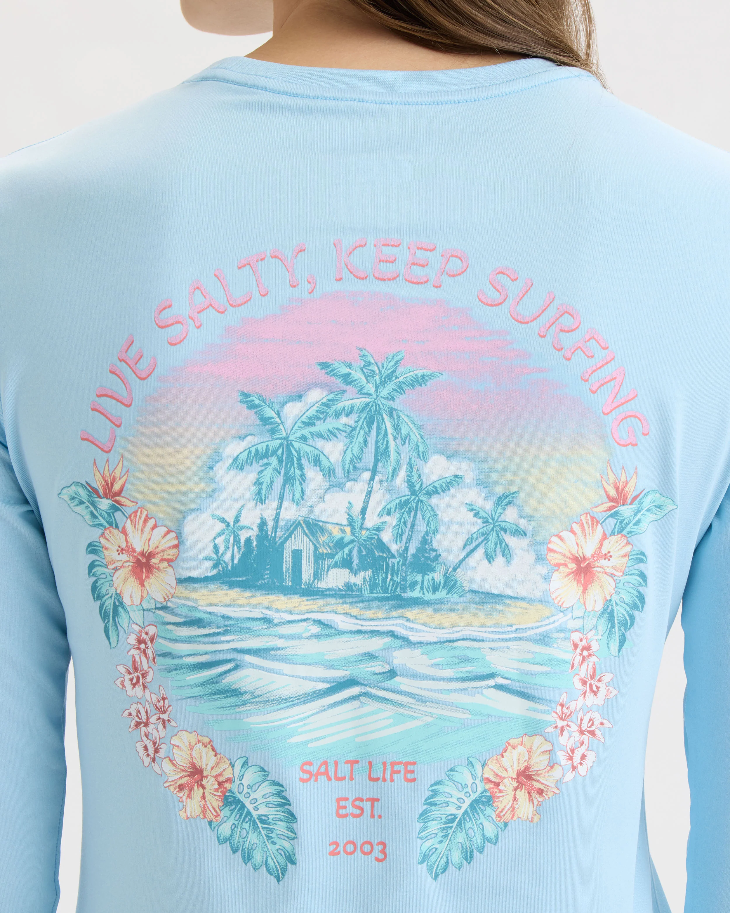 Women’s Keep Surfing SLX Performance Long Sleeve Tee - Image 4