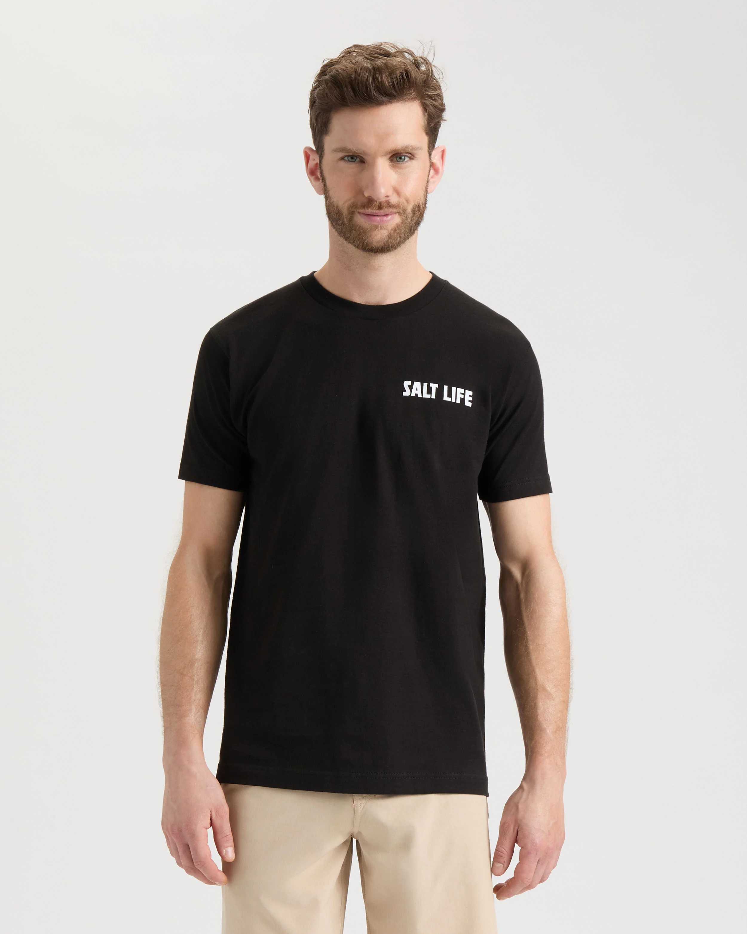 Men's Line Above or Below Short Sleeve Tee - Image 2