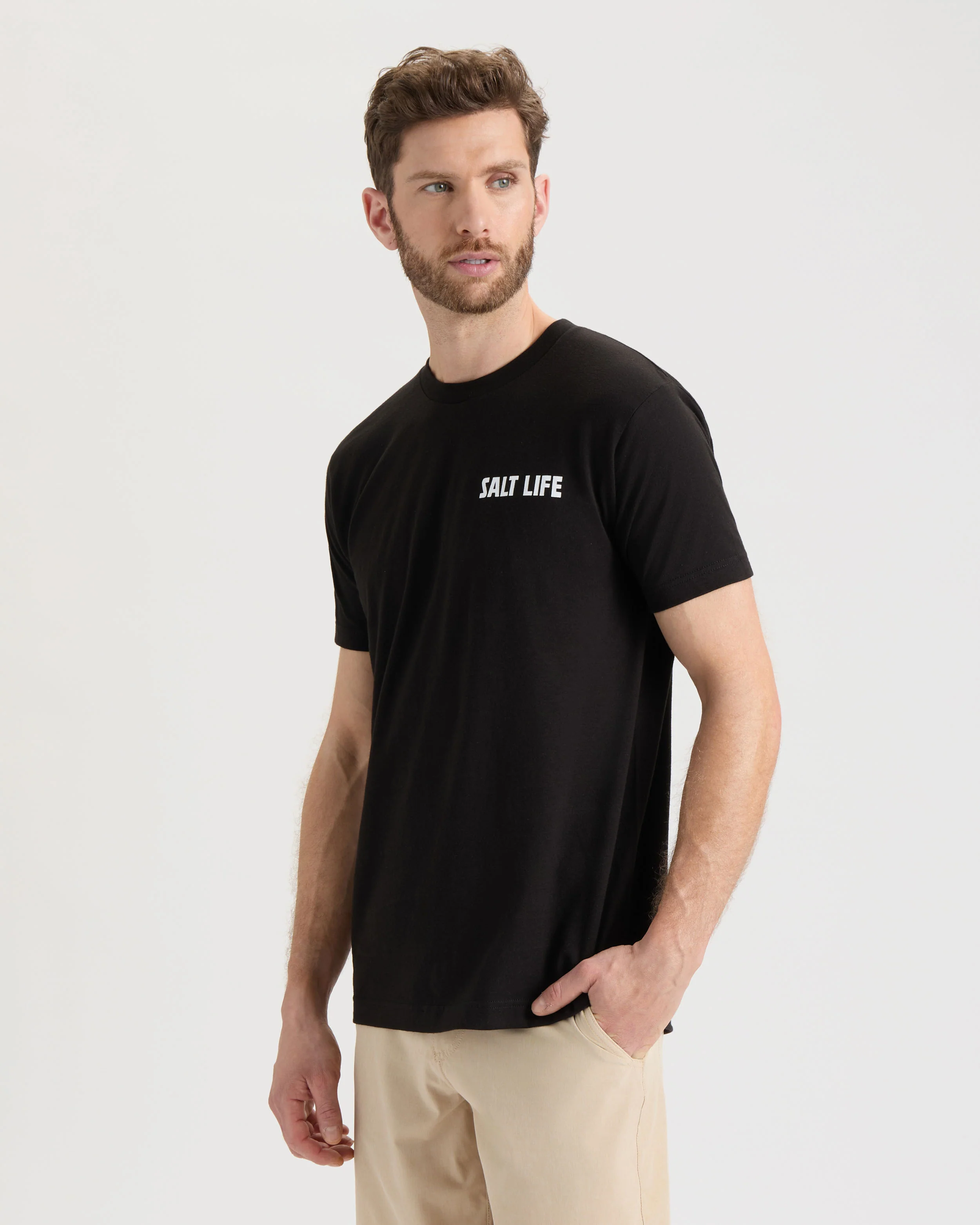 Men's Line Above or Below Short Sleeve Tee - Image 3
