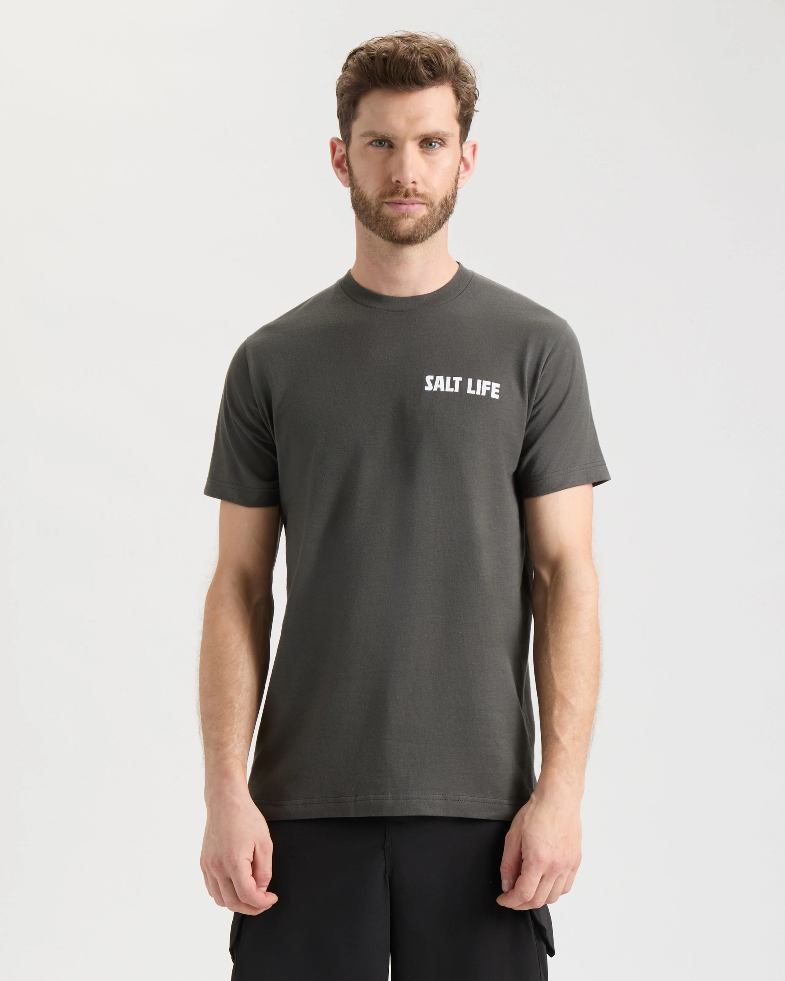 Men's Line Above or Below Short Sleeve Tee - Image 2