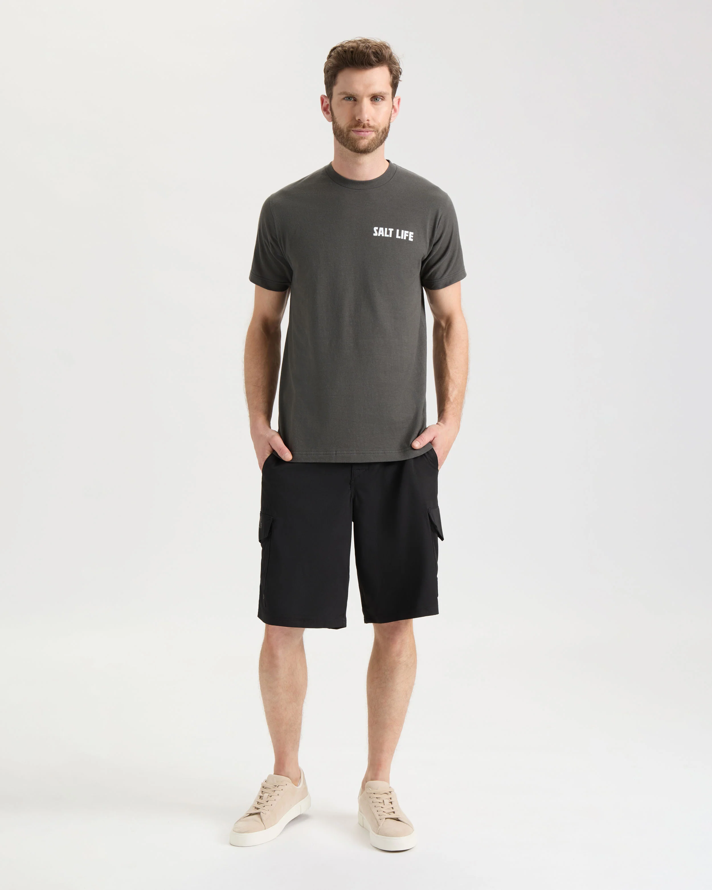 Men's Line Above or Below Short Sleeve Tee - Image 6