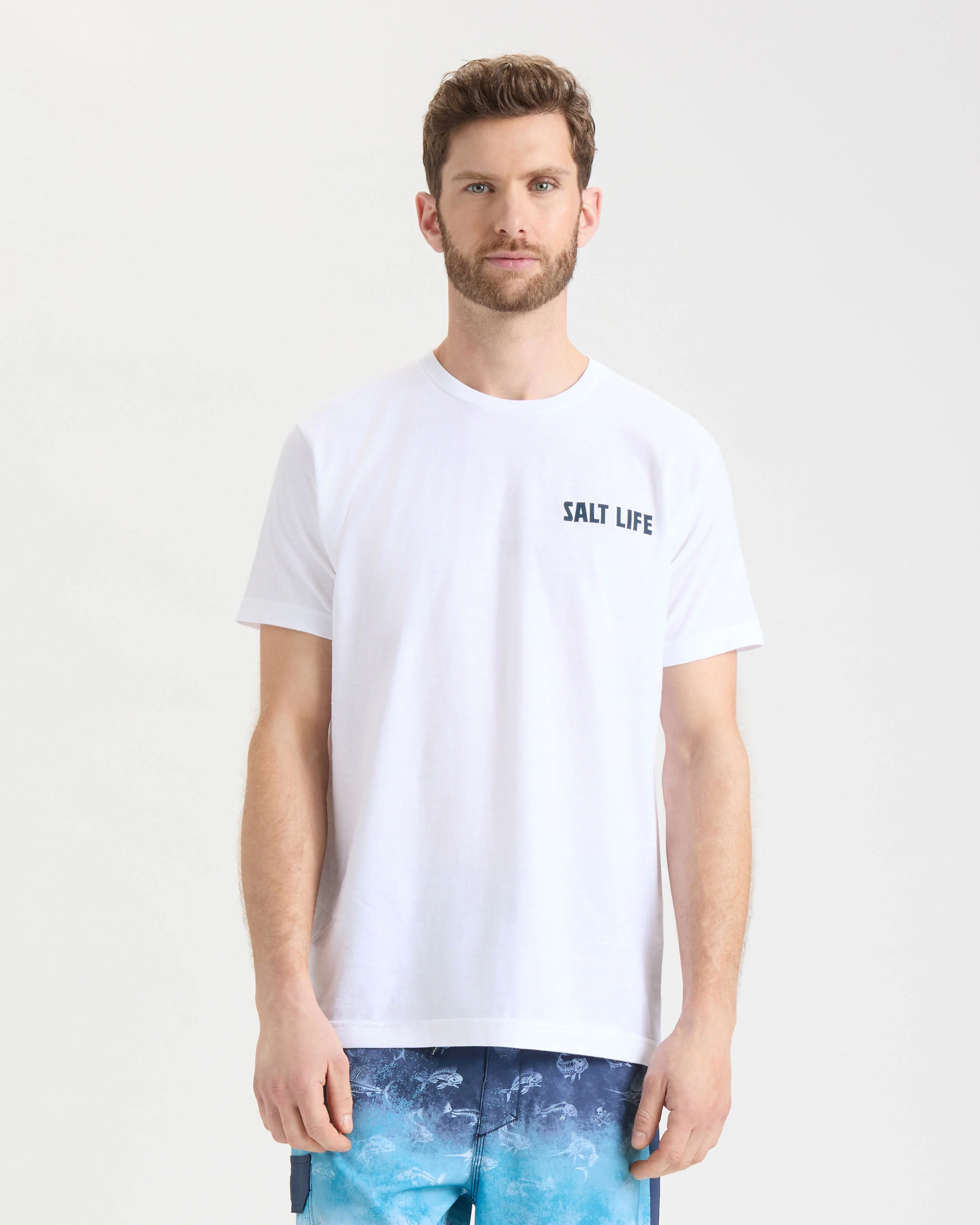 Men's Line Above or Below Short Sleeve Tee - Image 2