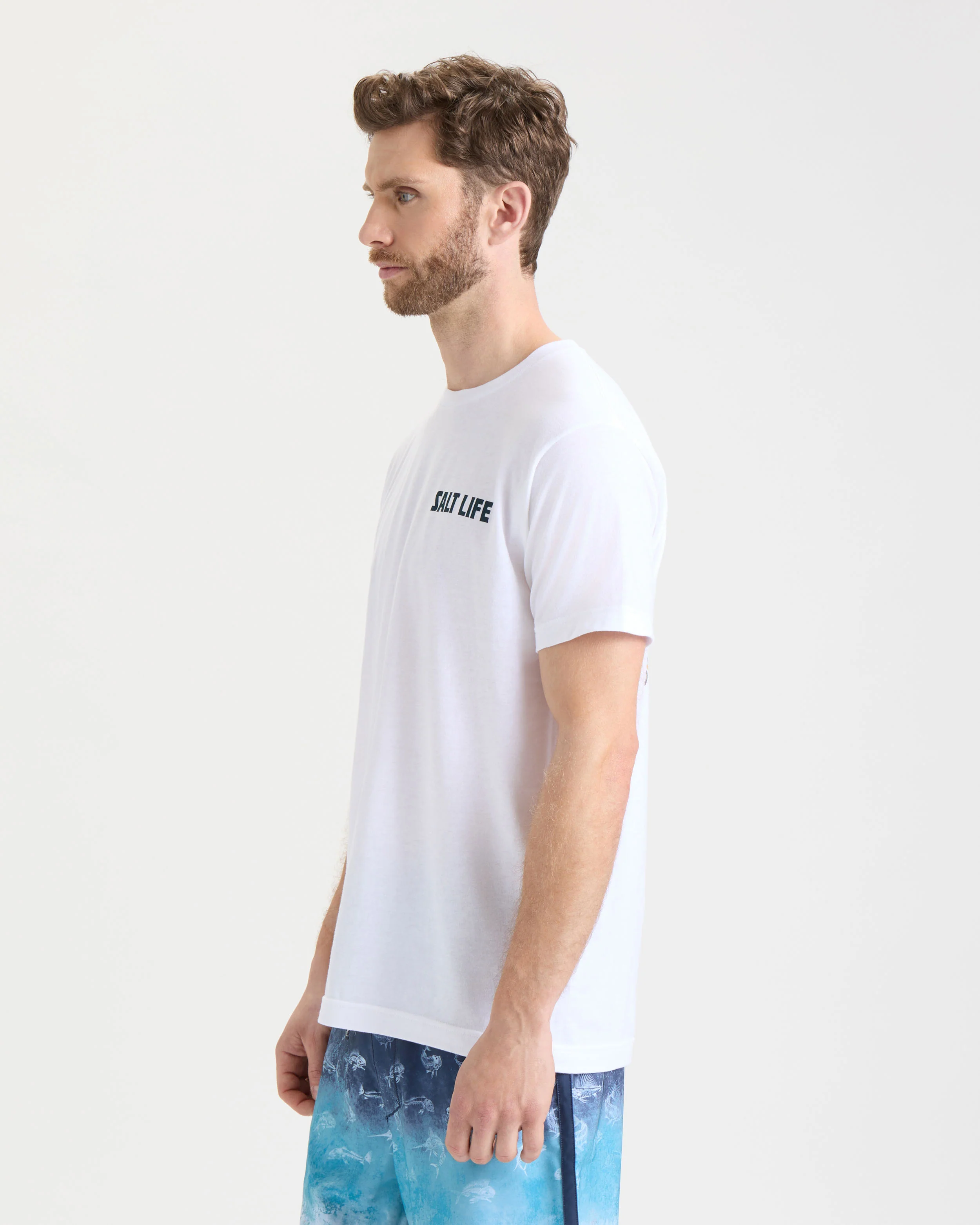 Men's Line Above or Below Short Sleeve Tee - Image 3