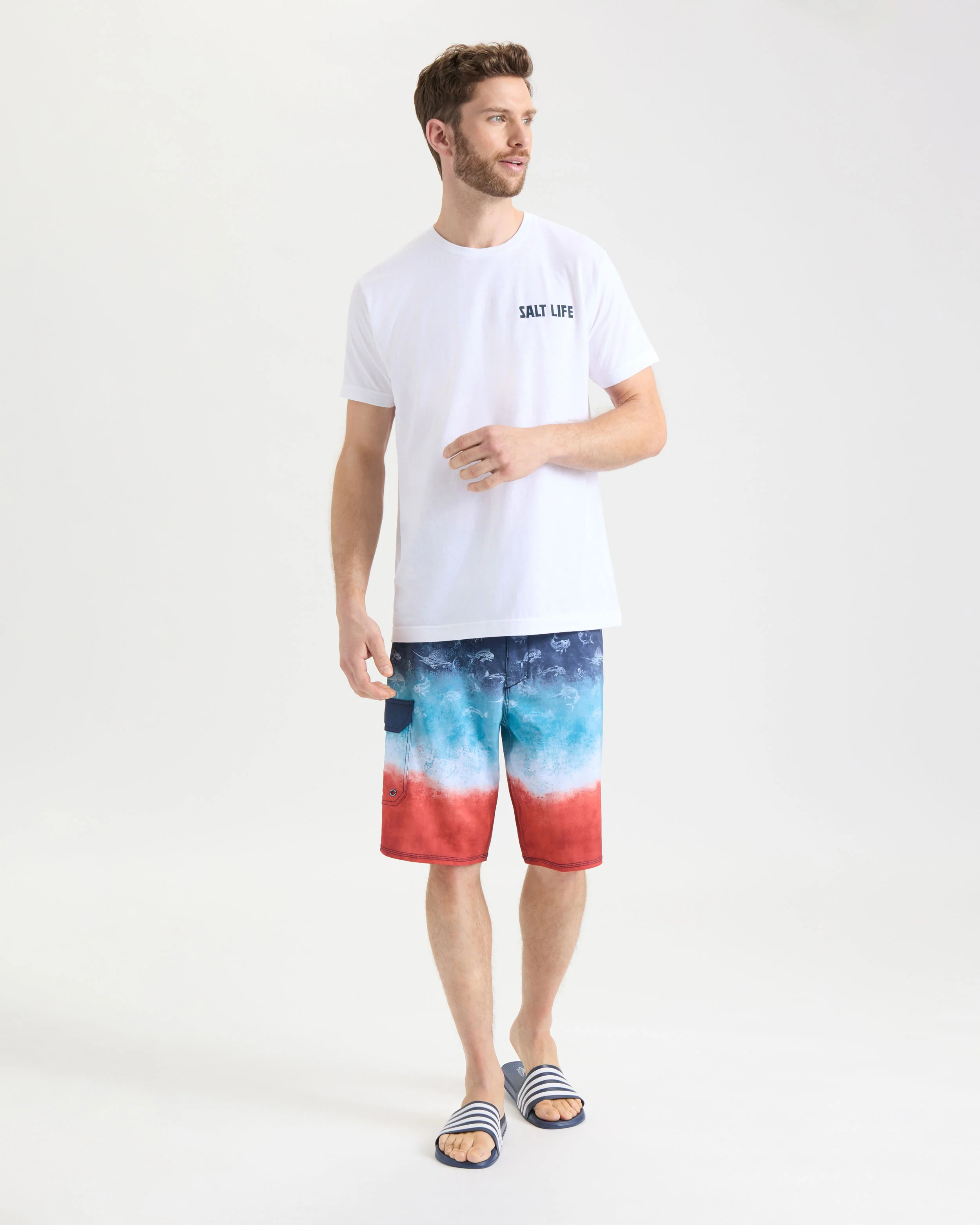 Men's Line Above or Below Short Sleeve Tee - Image 6