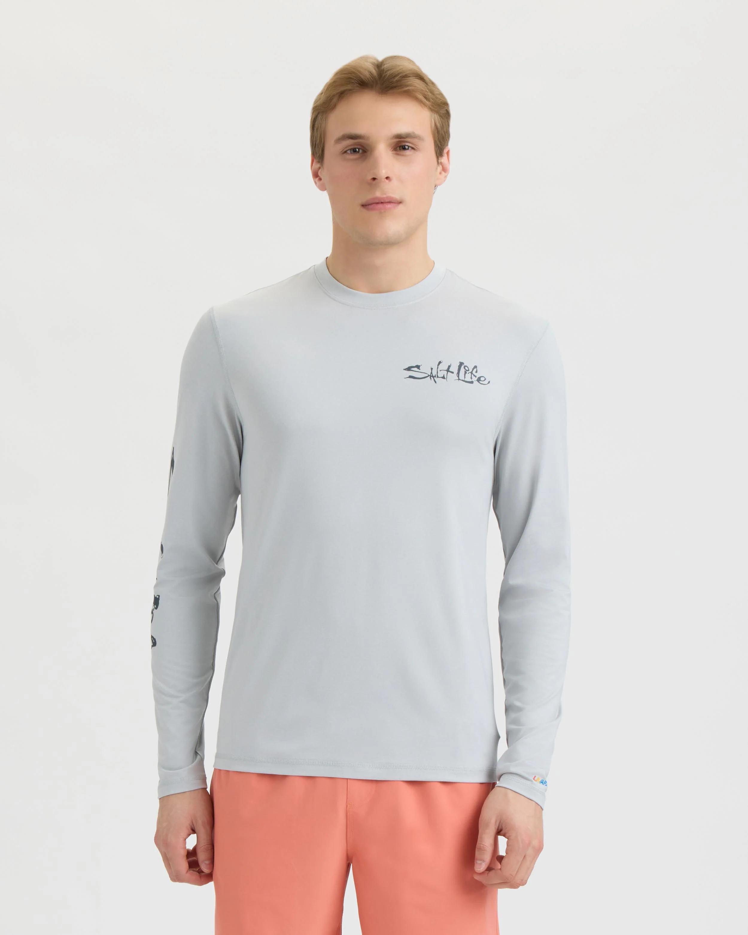 Men’s Liquid Depth Badge Long Sleeve SLX Performance Tee - Image 2