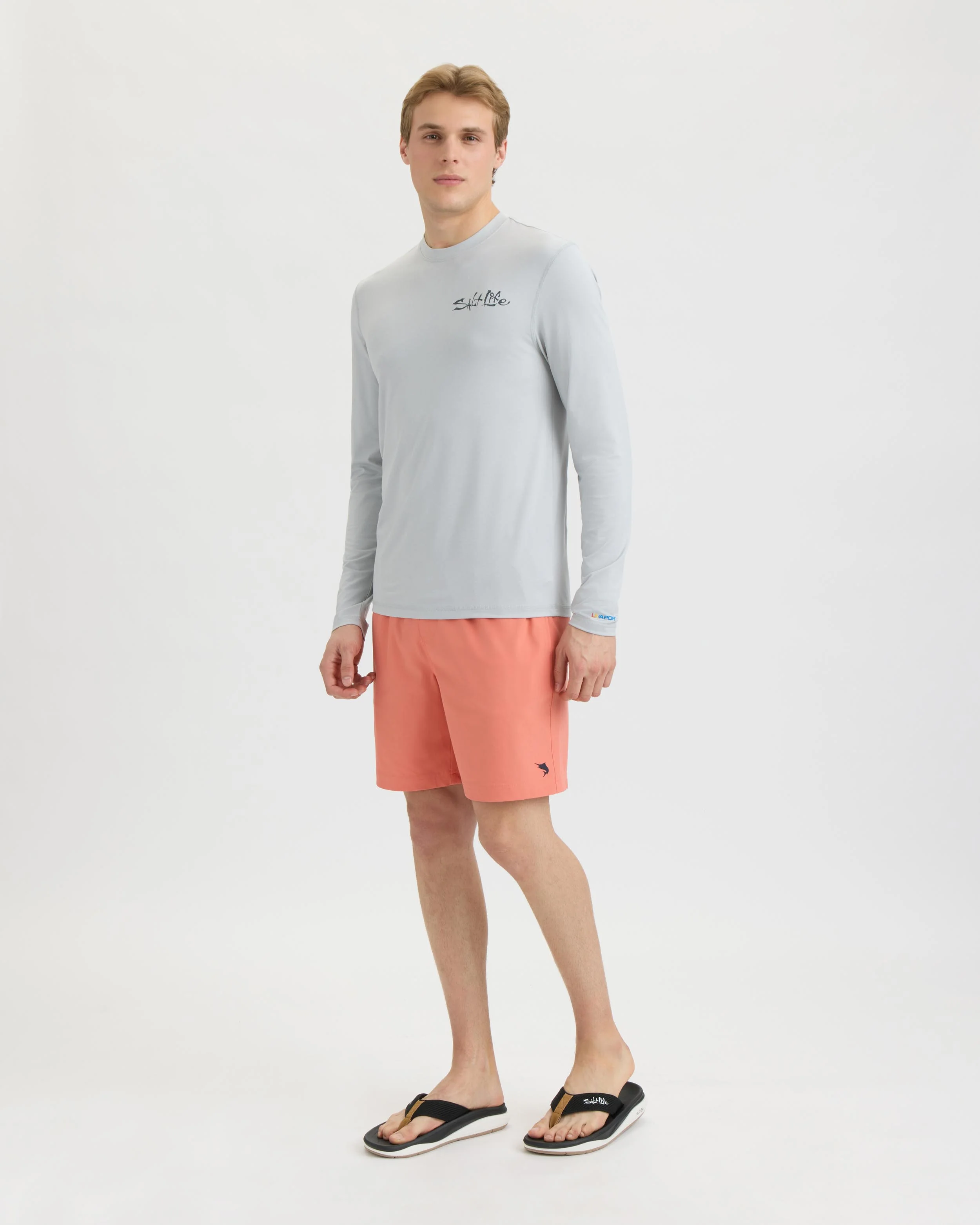 Men’s Liquid Depth Badge Long Sleeve SLX Performance Tee - Image 6
