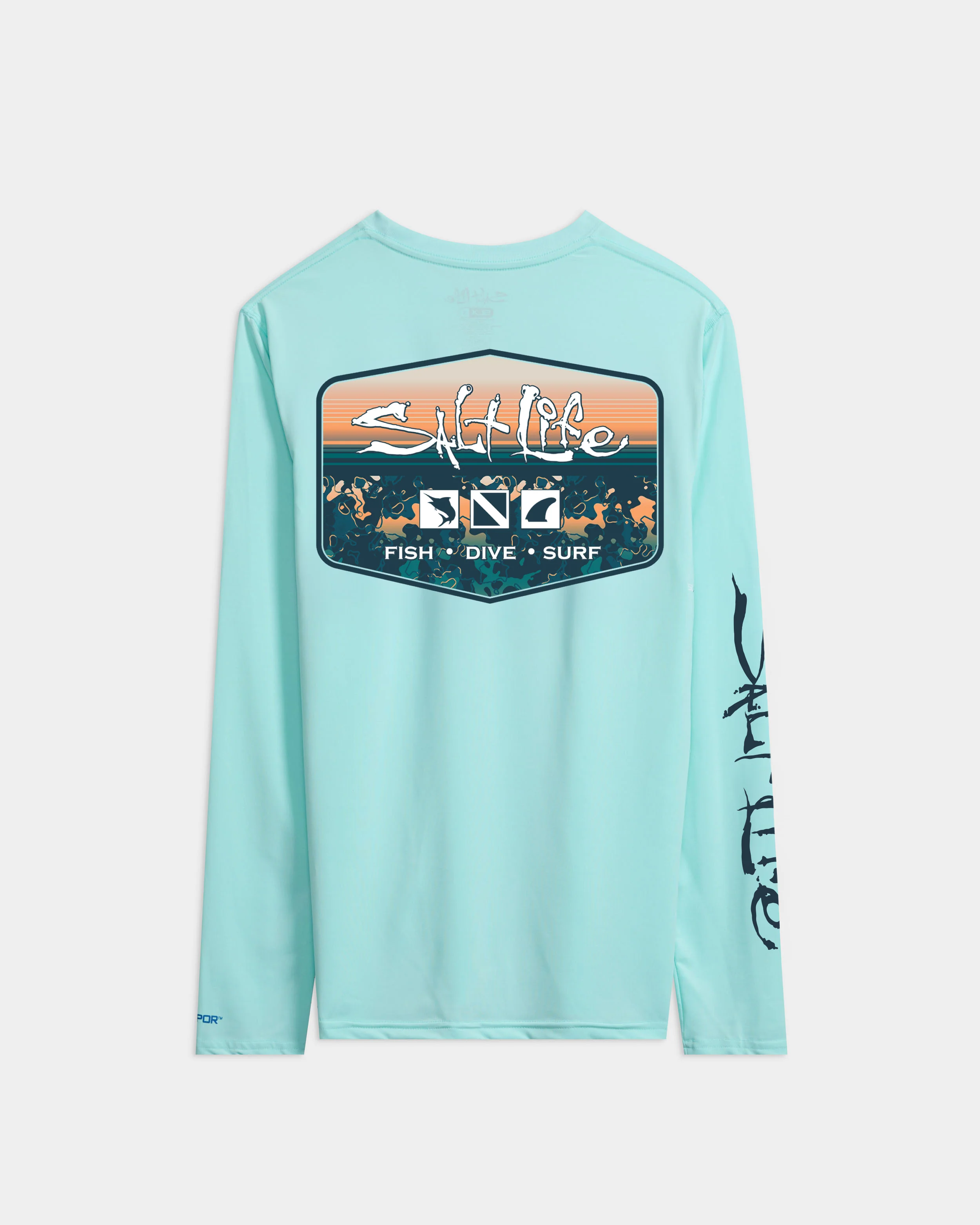 Men’s Liquid Depth Badge Long Sleeve SLX Performance Tee