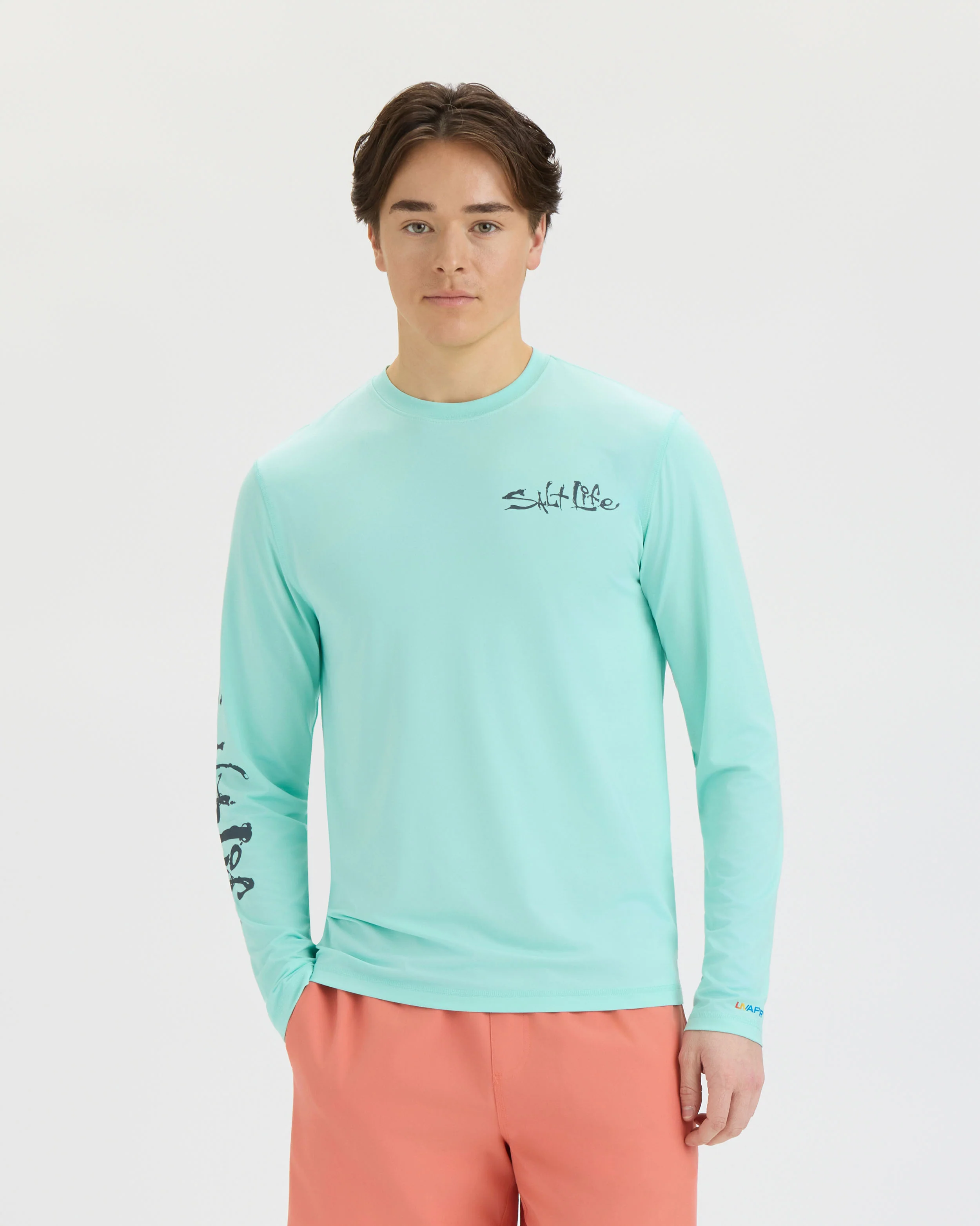 Men’s Liquid Depth Badge Long Sleeve SLX Performance Tee - Image 2