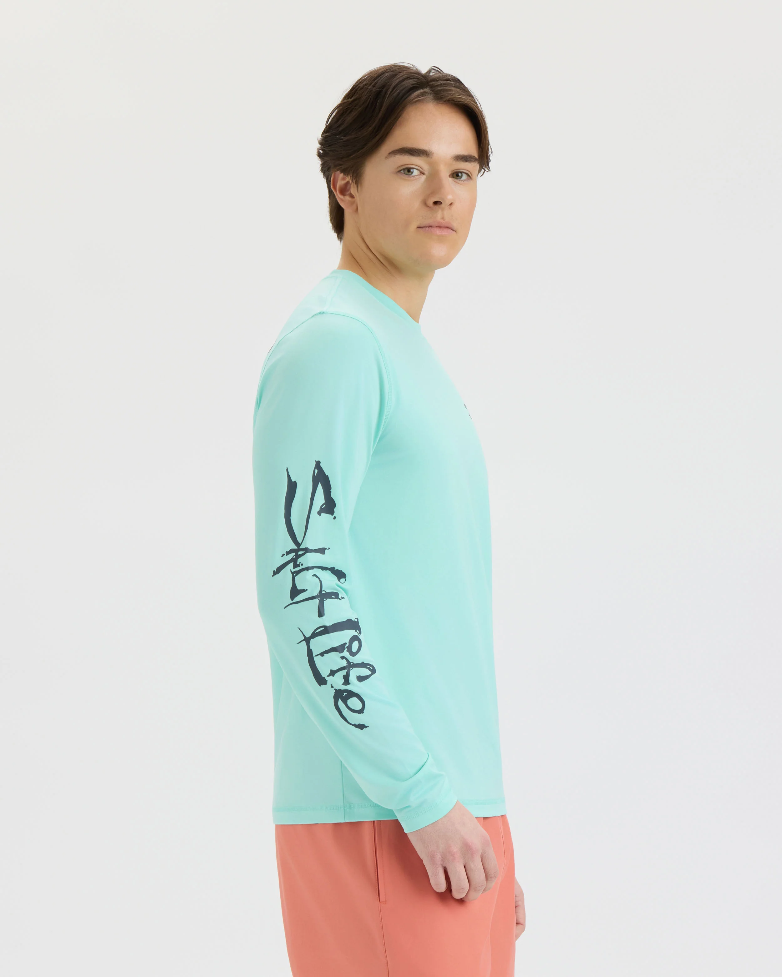 Men’s Liquid Depth Badge Long Sleeve SLX Performance Tee - Image 3