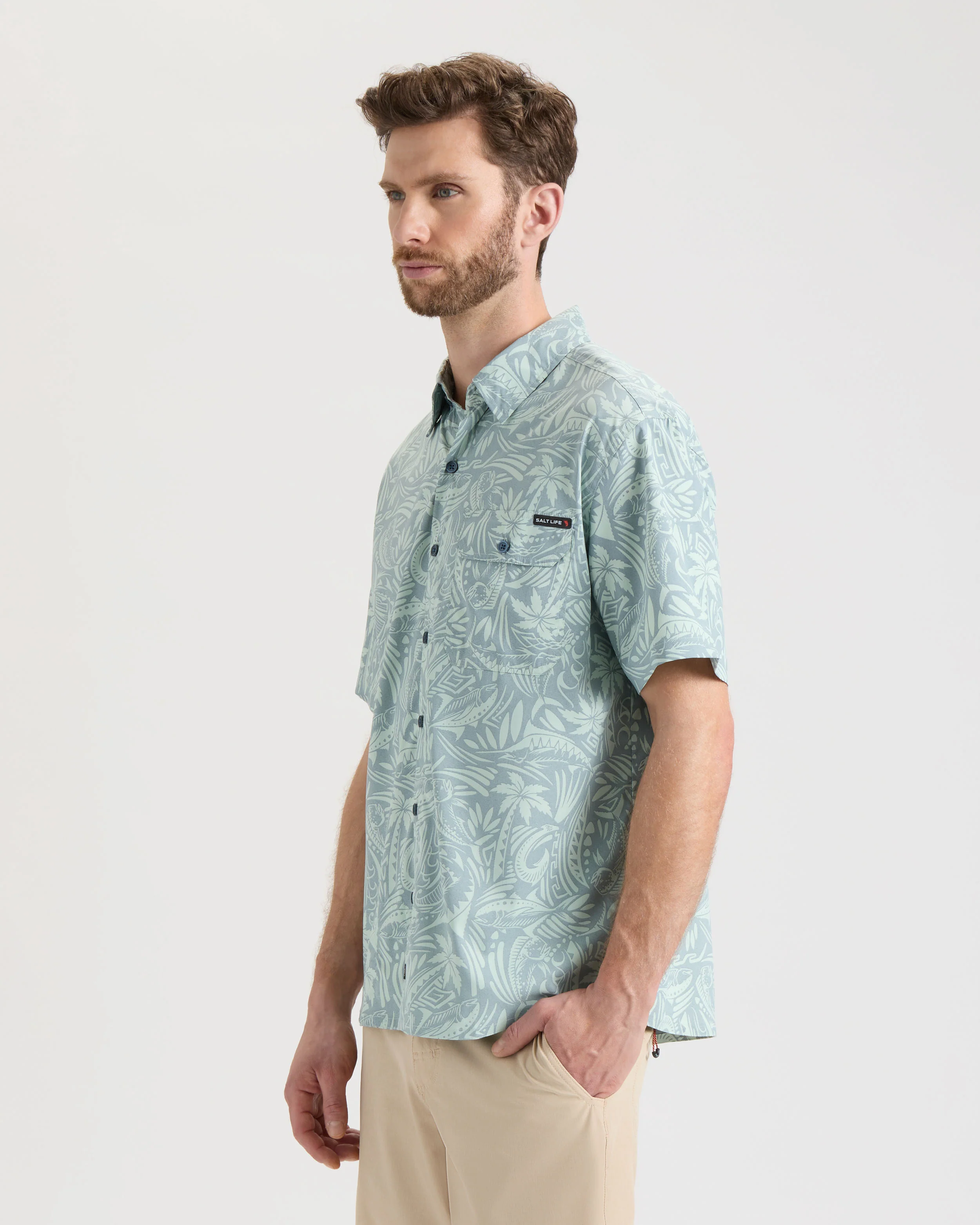 Men's Mahi Tribe Short Sleeve Performance Shirt - Image 3