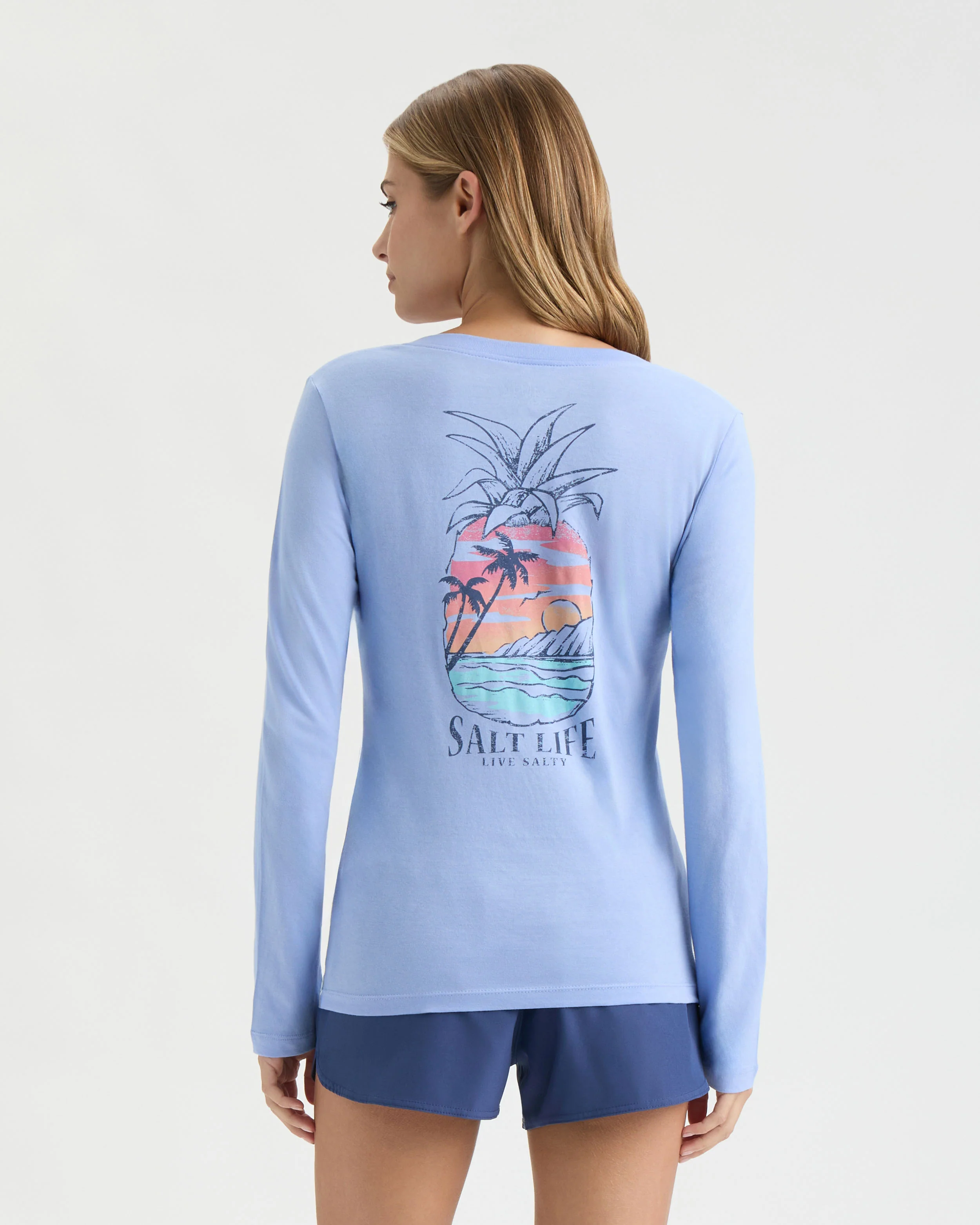 Women's Never Lost V-Neck Long Sleeve Fitted Shirt - Image 5