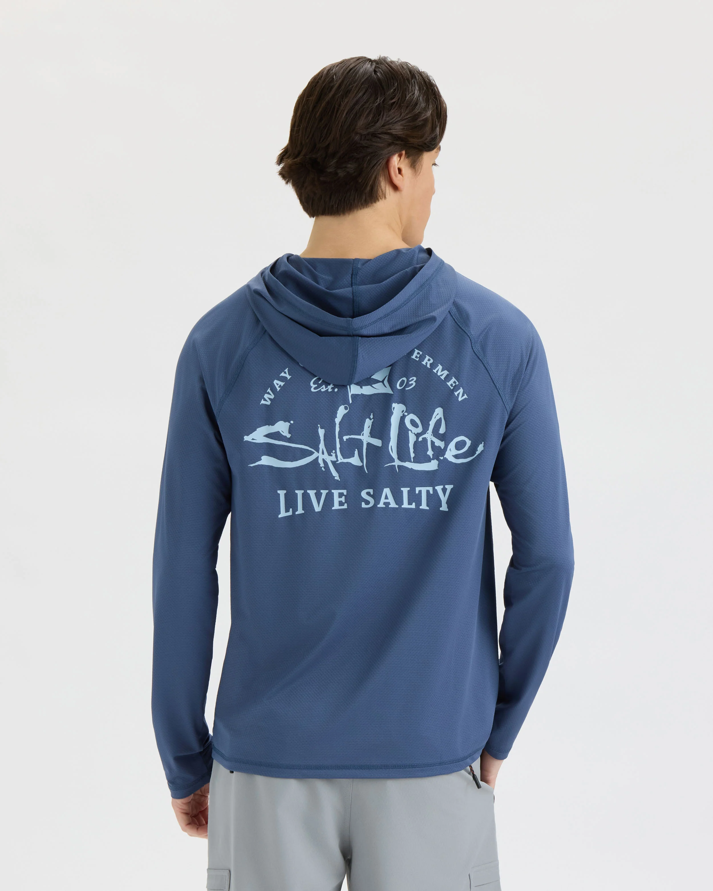 Men’s Ocean Kin 2.0 Perforated SLX Performance Hoodie - Image 3