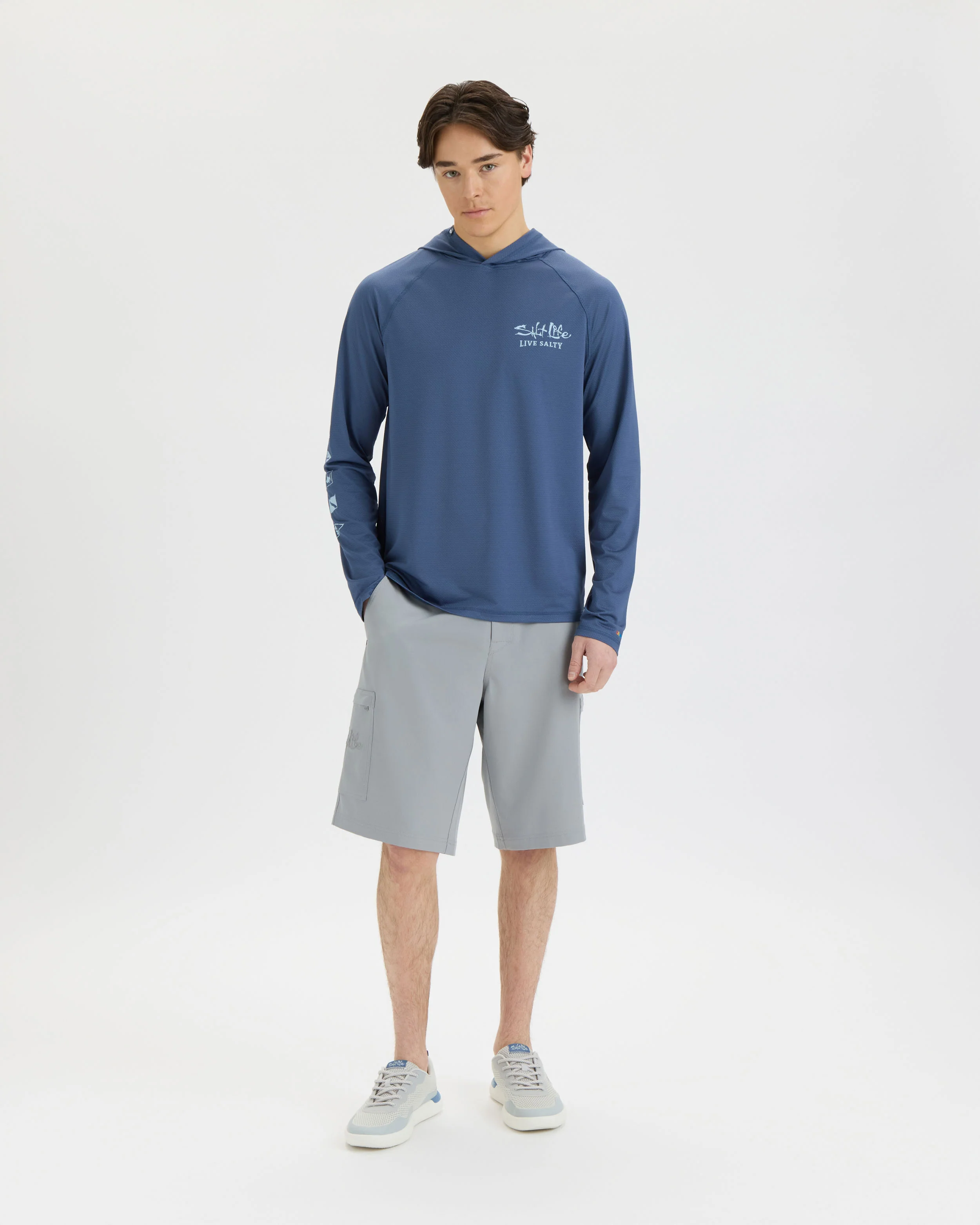 Men’s Ocean Kin 2.0 Perforated SLX Performance Hoodie - Image 4