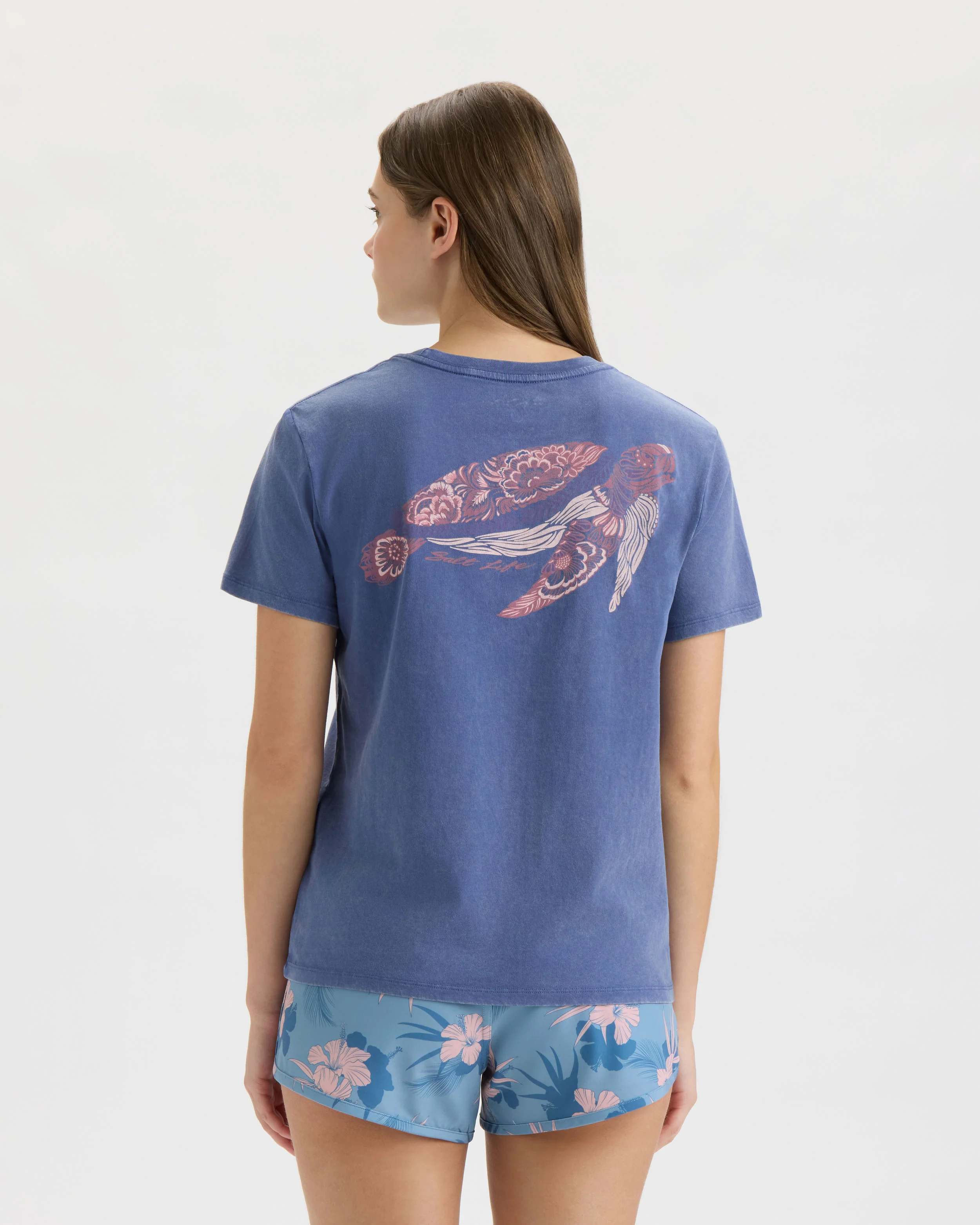 Women’s Ocean Turtle Boyfriend Tee - Image 4