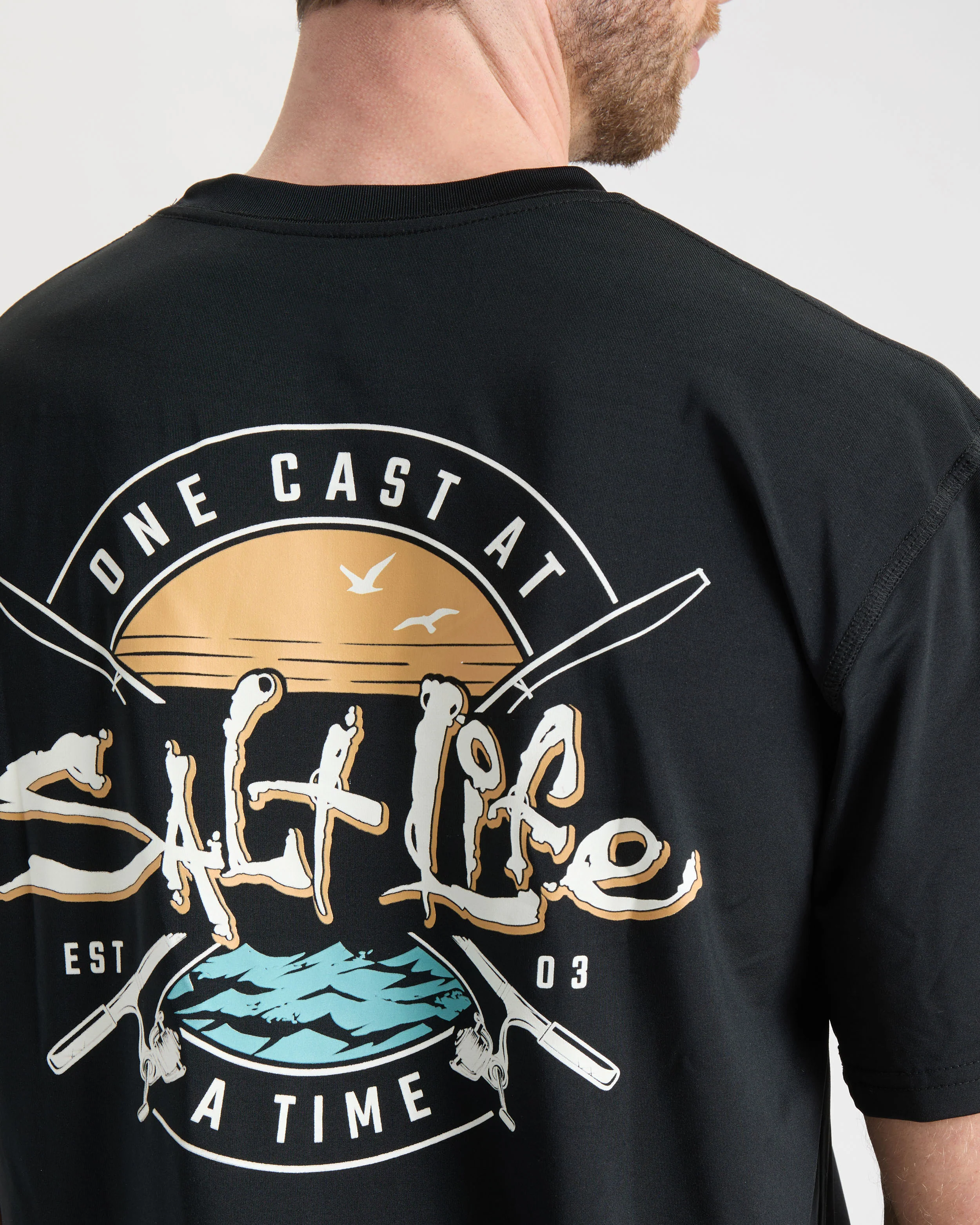 Men's One Cast at a Time SLX Performance Short Sleeve Shirt - Image 6