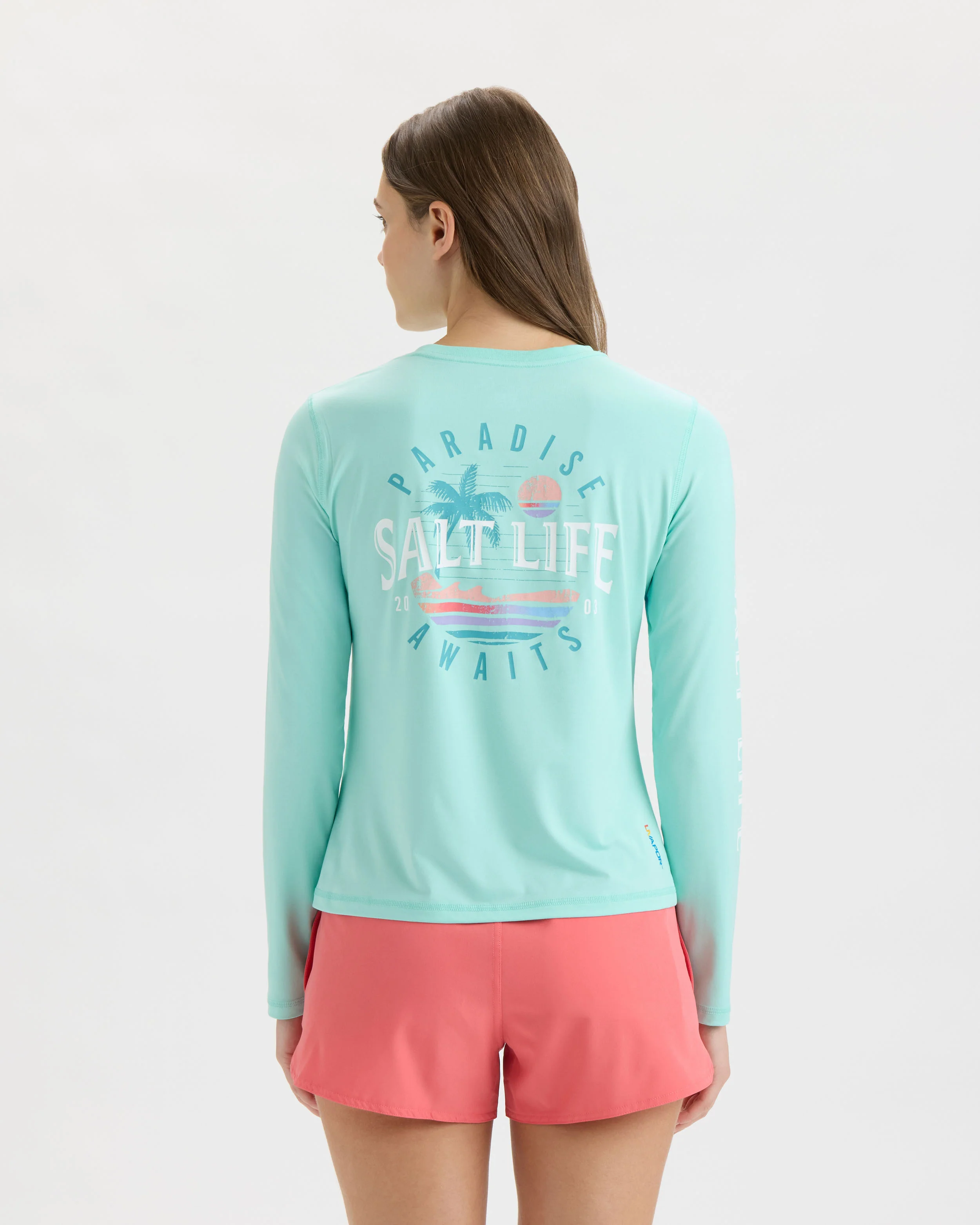Women’s Paradise Awaits SLX Performance Long Sleeve Tee - Image 4