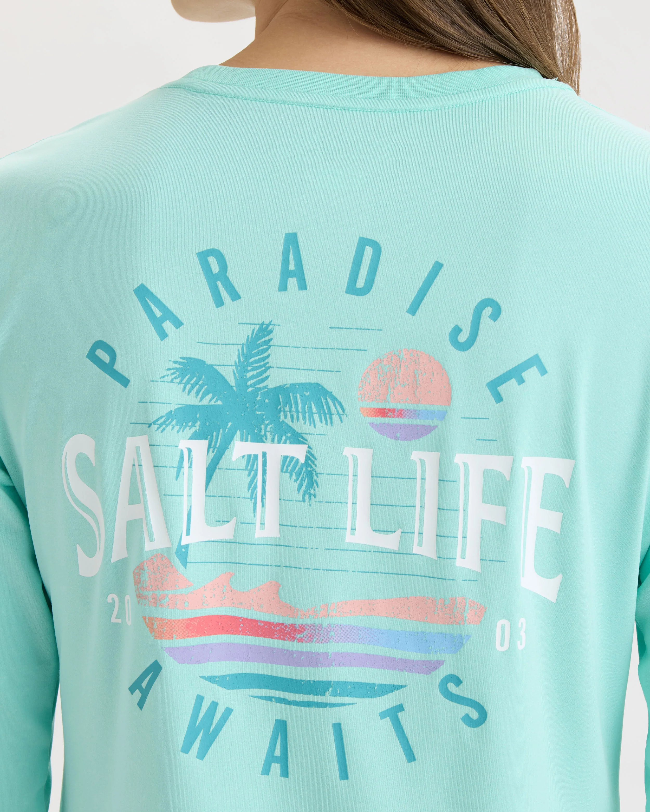Women’s Paradise Awaits SLX Performance Long Sleeve Tee - Image 5