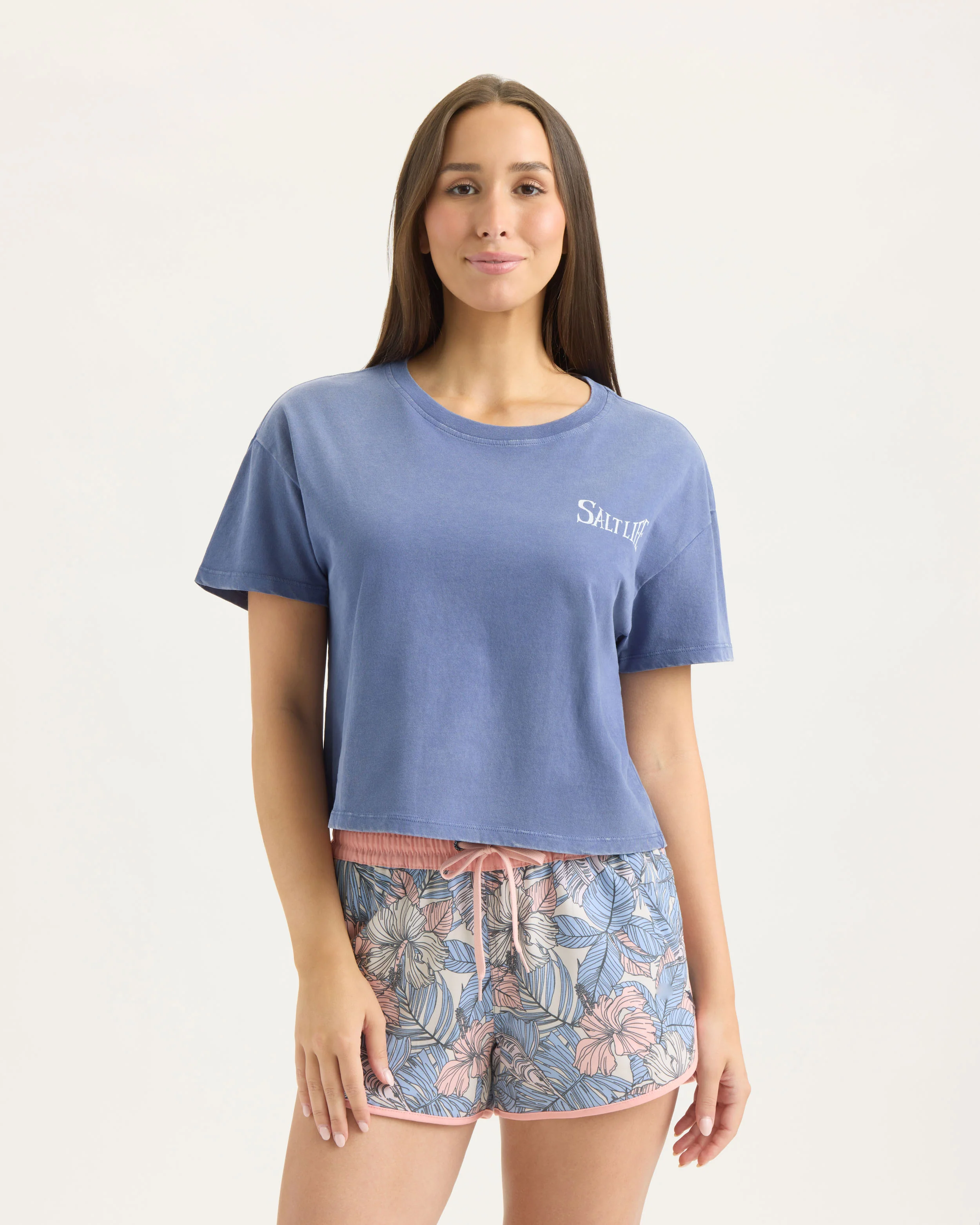 Women’s Perfect Wave Cropped Boyfriend Tee - Image 2