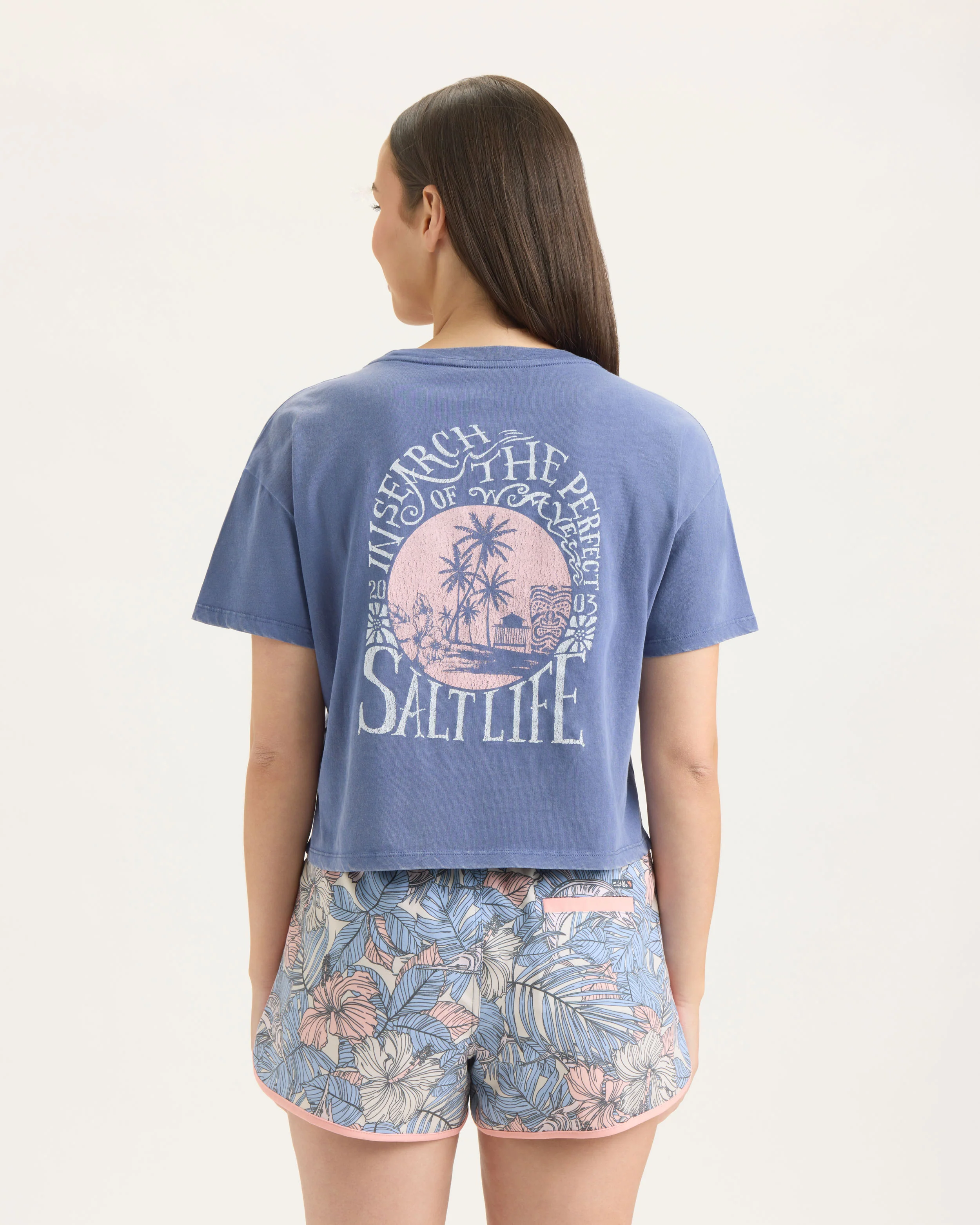Women’s Perfect Wave Cropped Boyfriend Tee - Image 3