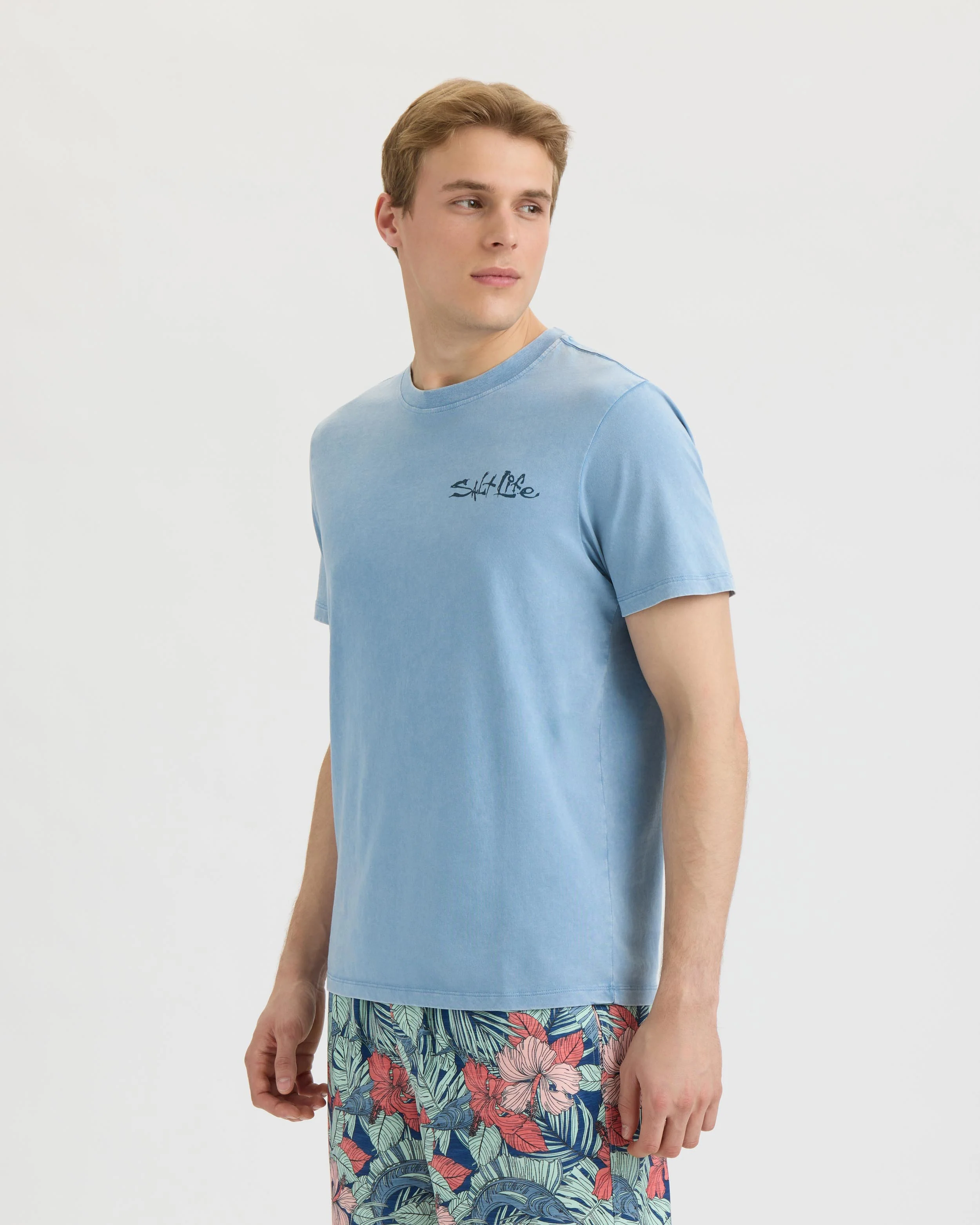 Men’s Pin Up Salt Wash Tee - Image 3