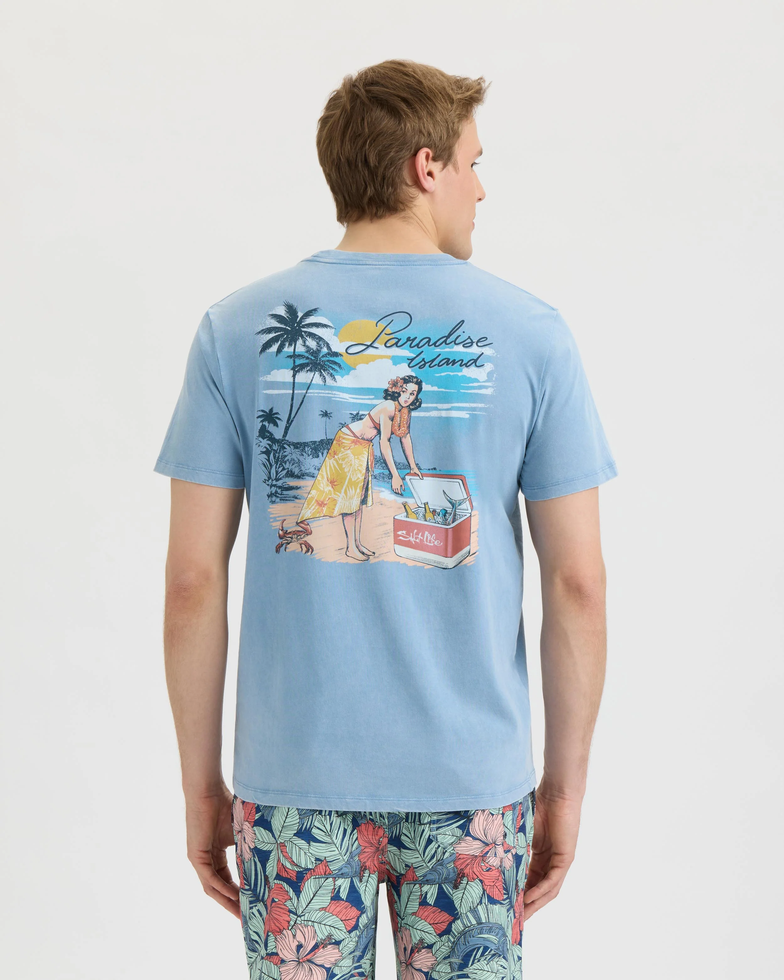 Men’s Pin Up Salt Wash Tee - Image 4